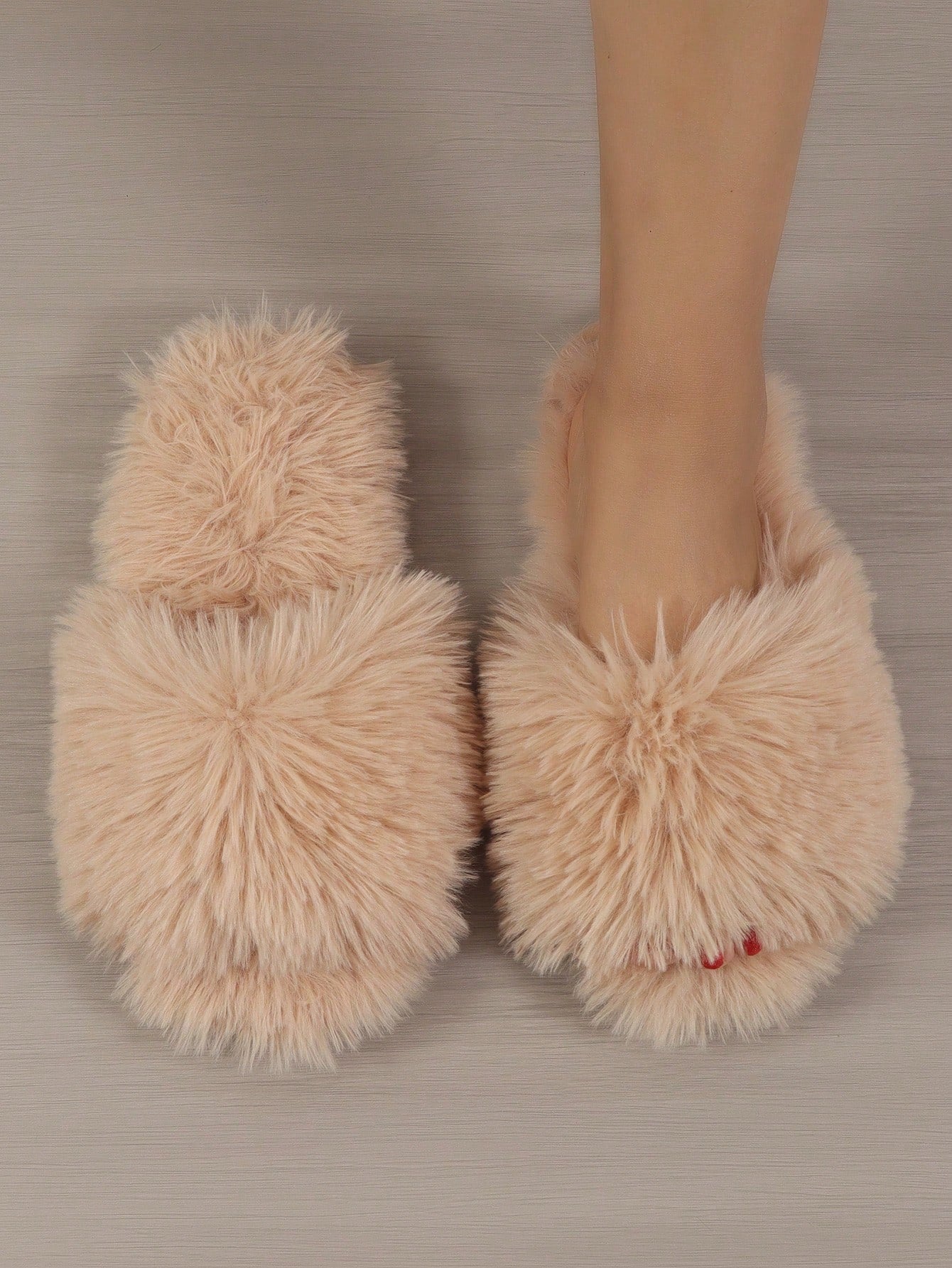 Women's Thick-soled Cartoon Slippers With Long For Autumn And Winter, Anti-slip And Warm, Fashionable Home Indoor Footwear