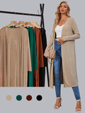 Open Front Longline Coat Workwear