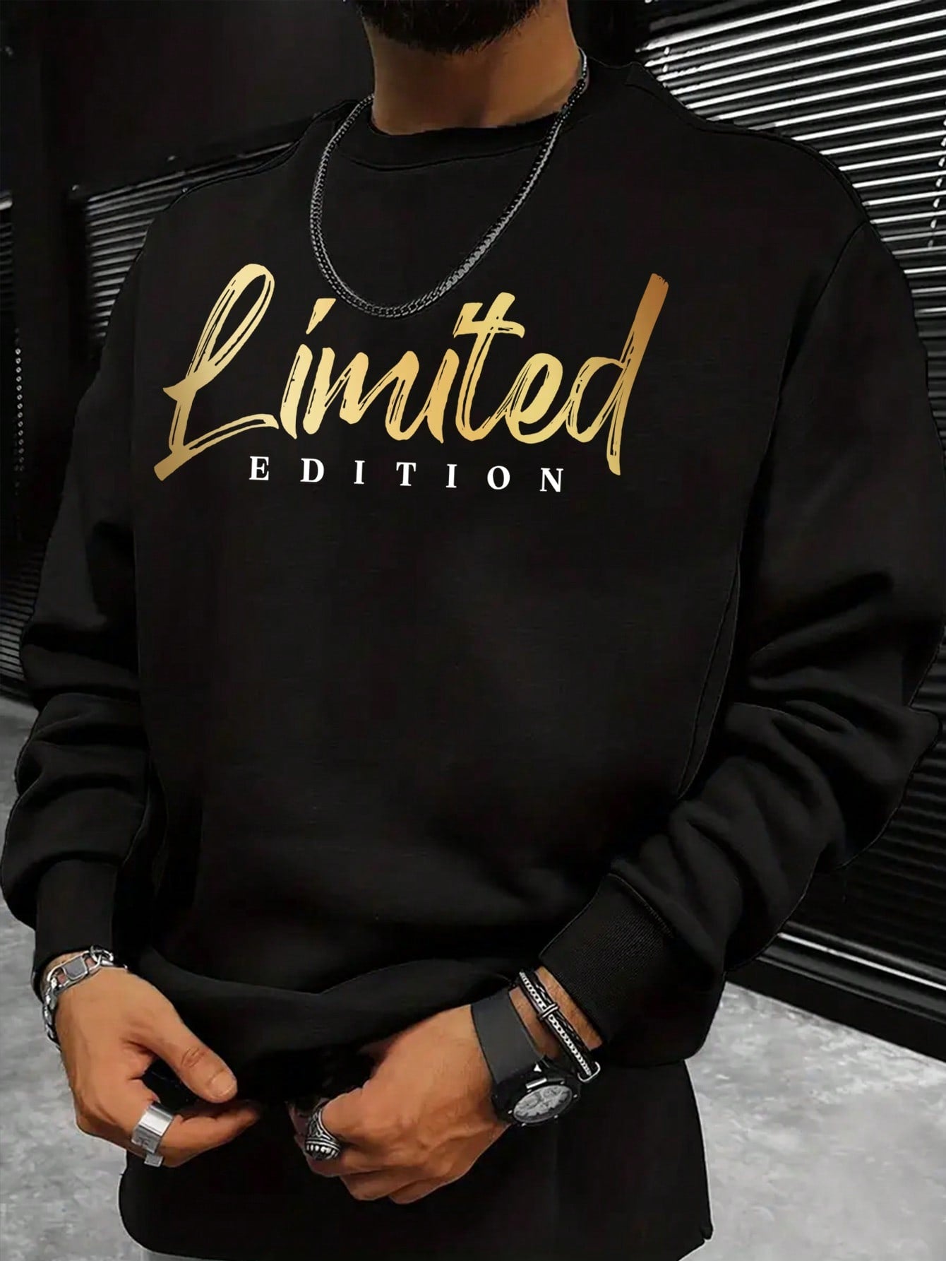 Men Letter Graphic Sweatshirt