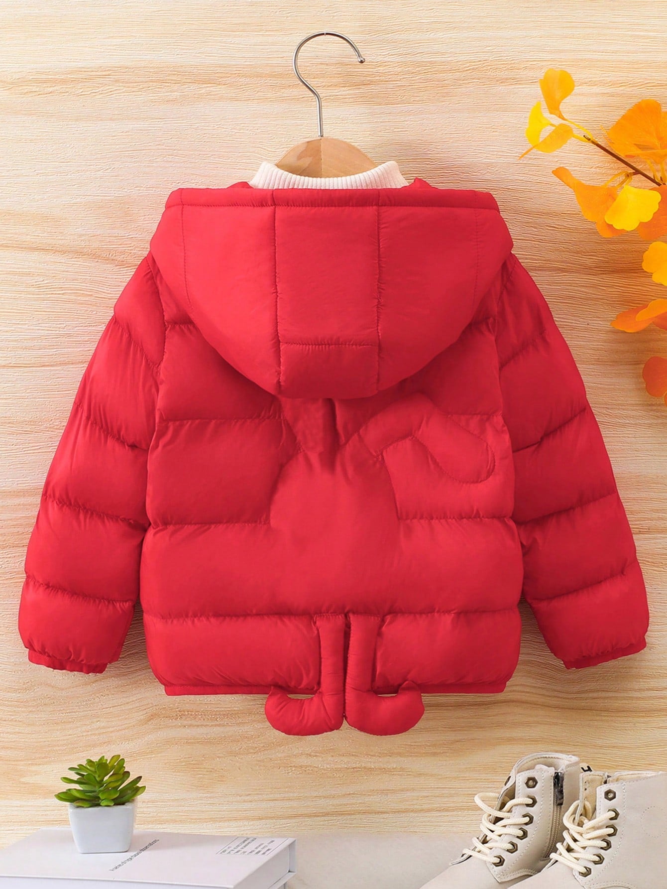 Young Boy Zip Up Hooded Puffer Coat