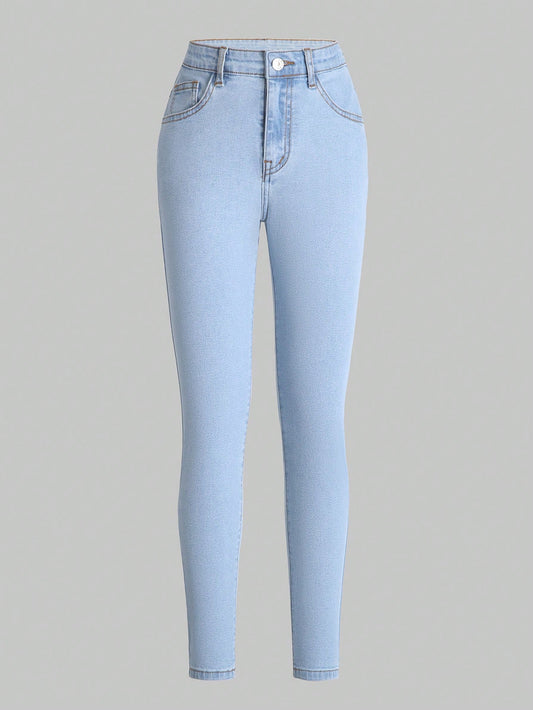 Tween Girl Solid Jeans