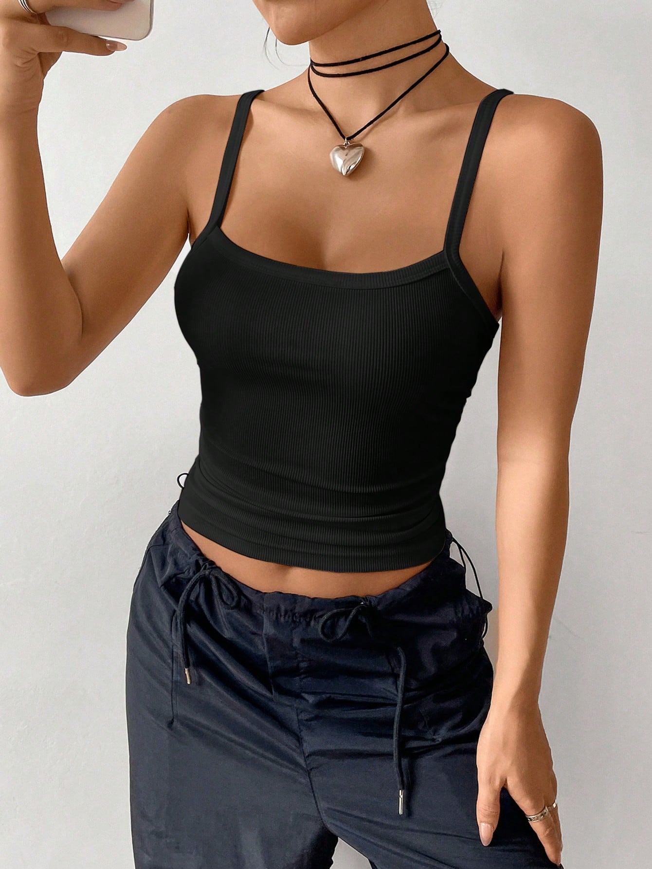 Women's Ribbed Camisole Tank Top