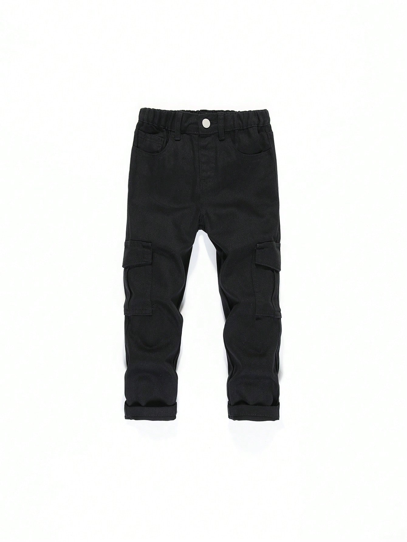 Young Boy Elastic Waist Cargo Jeans