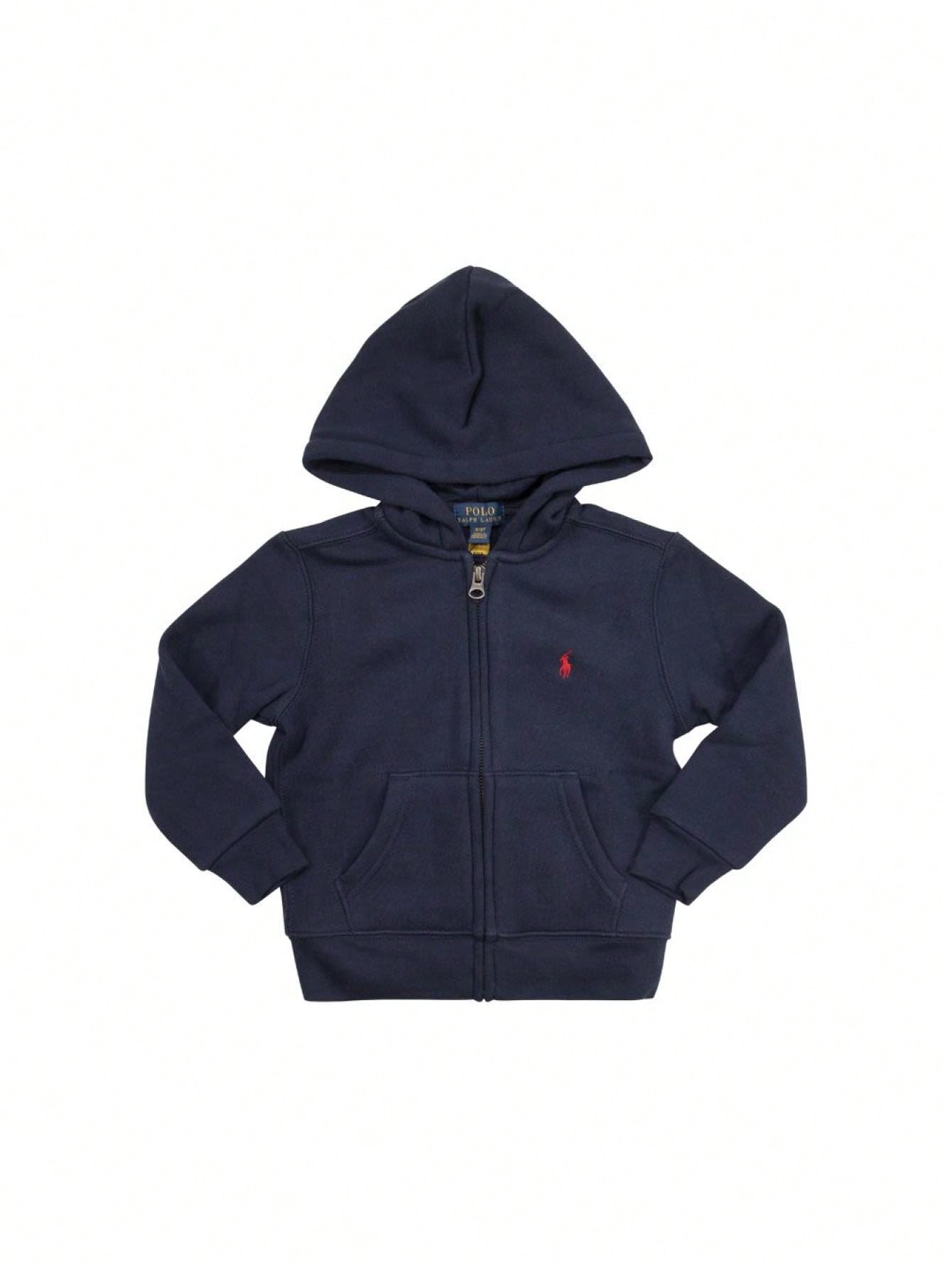 Polo Ralph Lauren Spring And Autumn Logo Embroidery Boys Hooded Jacket Blue