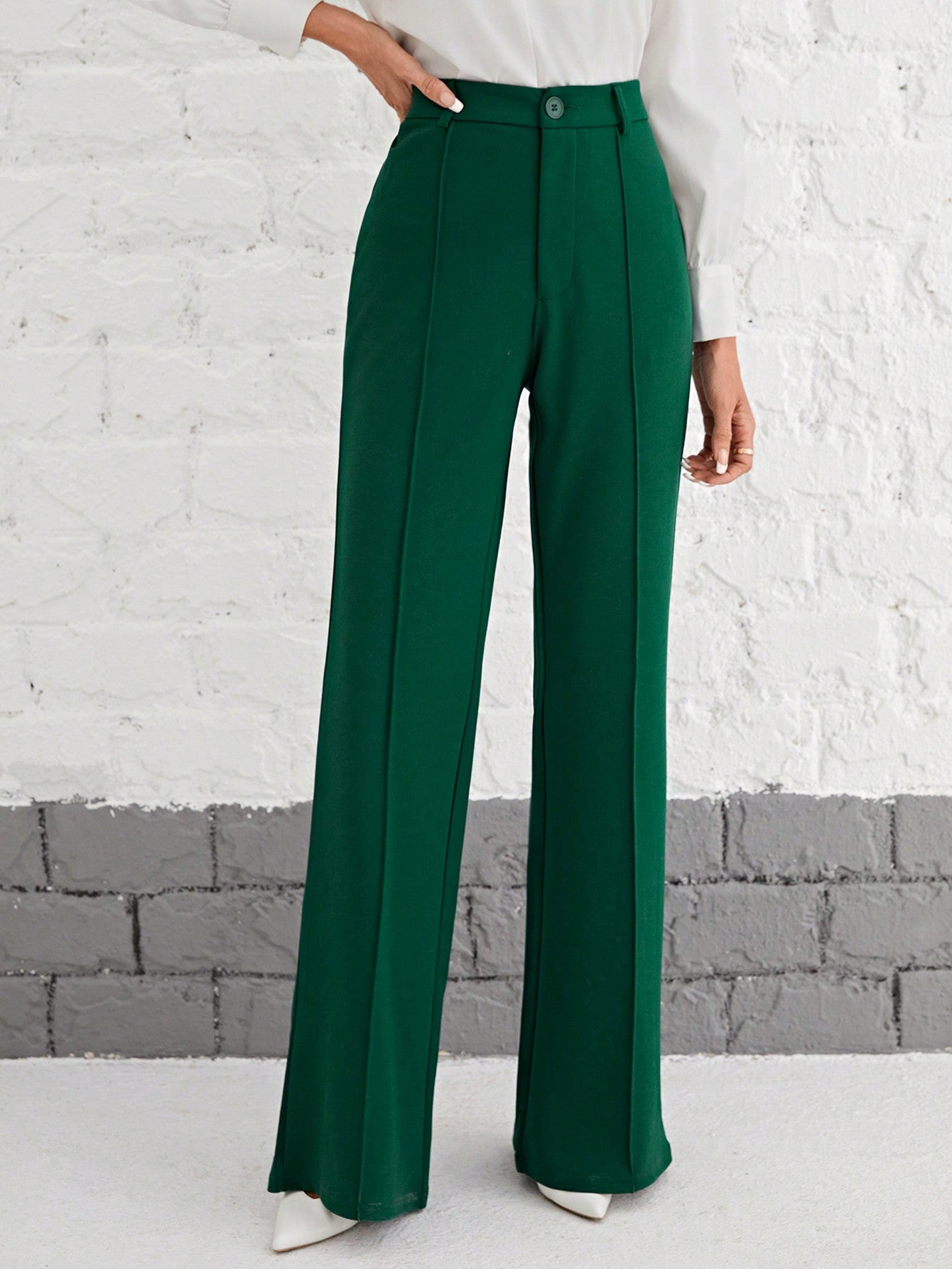 Tall Solid Flare Leg Pants