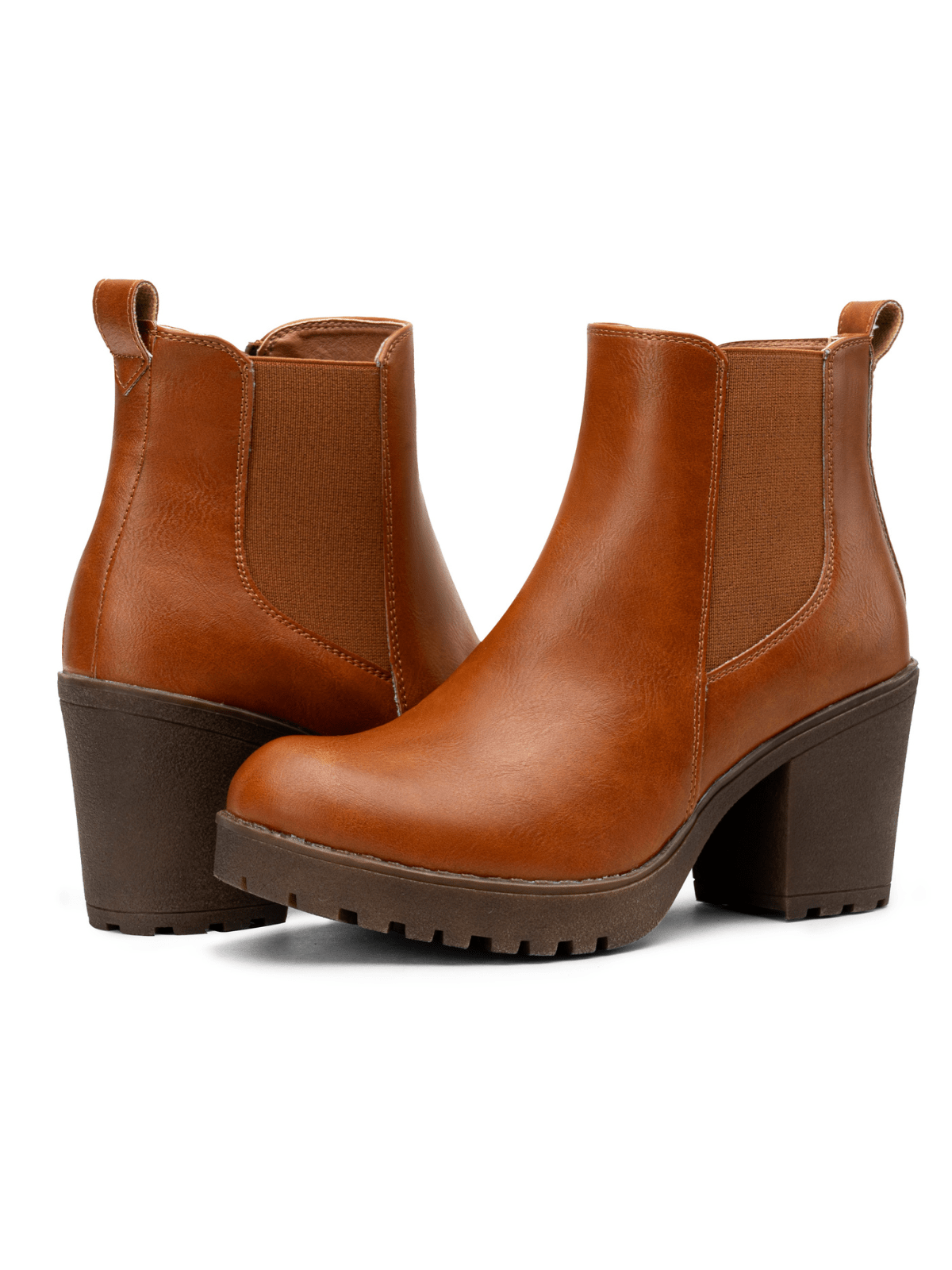 Women's 999 Fashion Platform Chunky Low Heel Chelsea Boots Ankle Booties