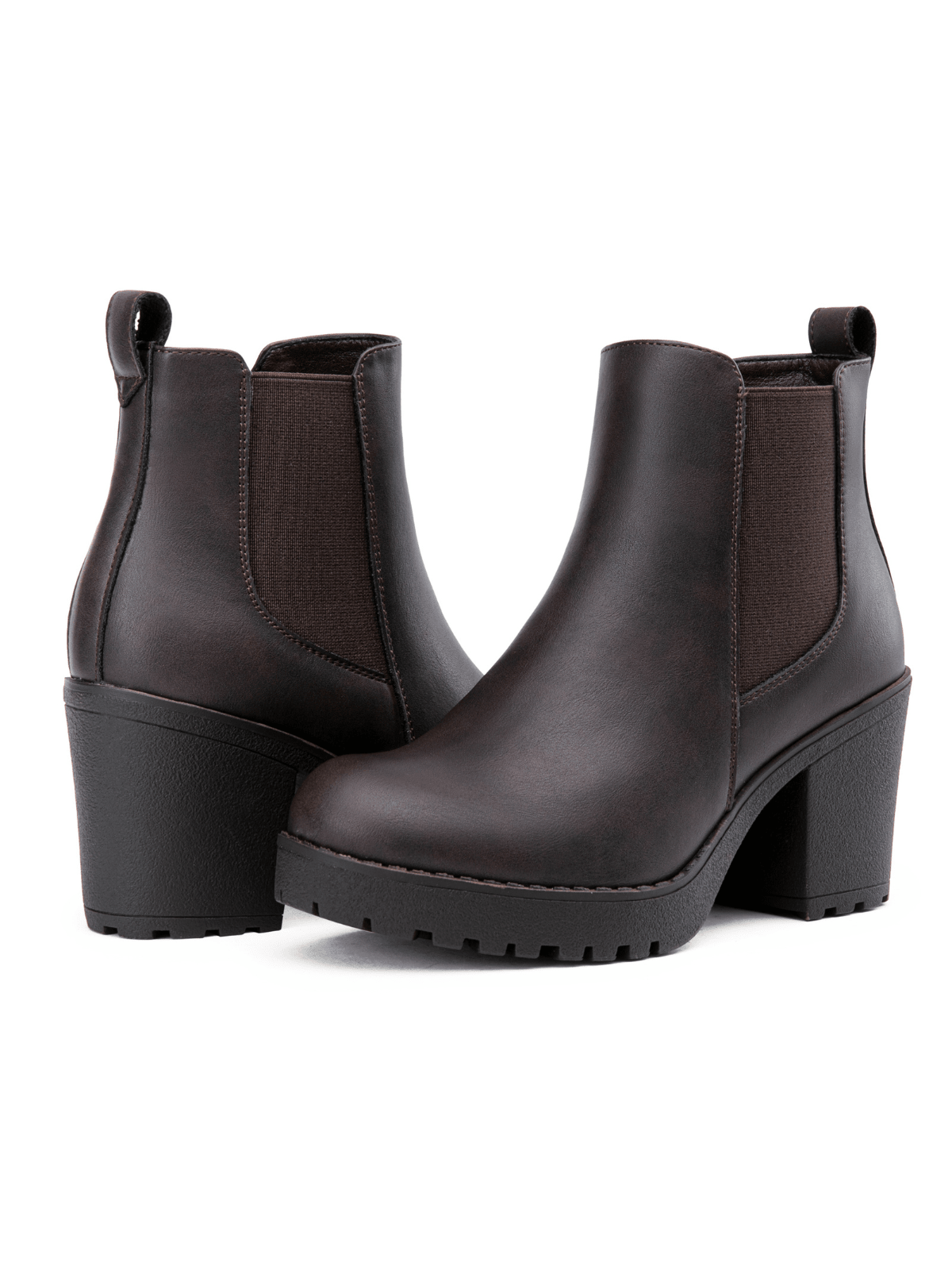 Women's 999 Fashion Platform Chunky Low Heel Chelsea Boots Ankle Booties