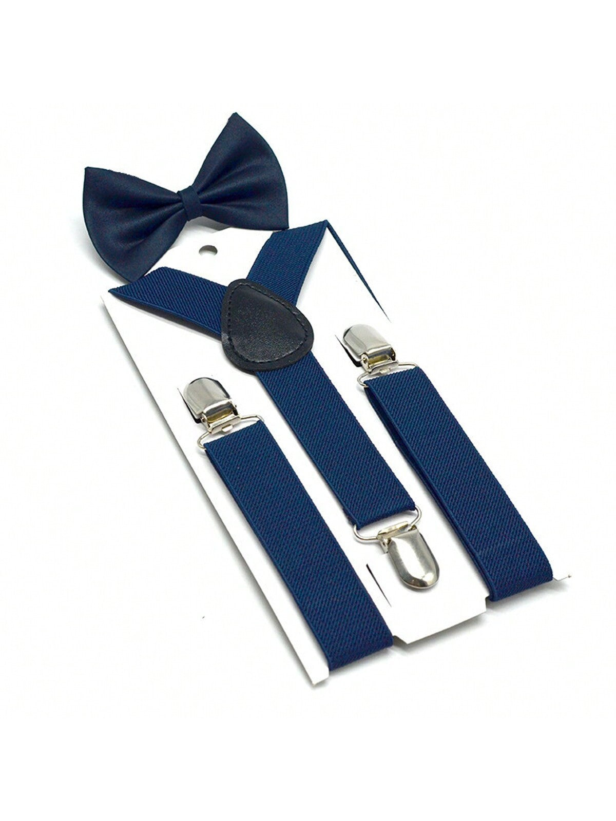 Unisex Y-back Suspenders & Bow Tie Set, Children's Suspenders & Bowtie