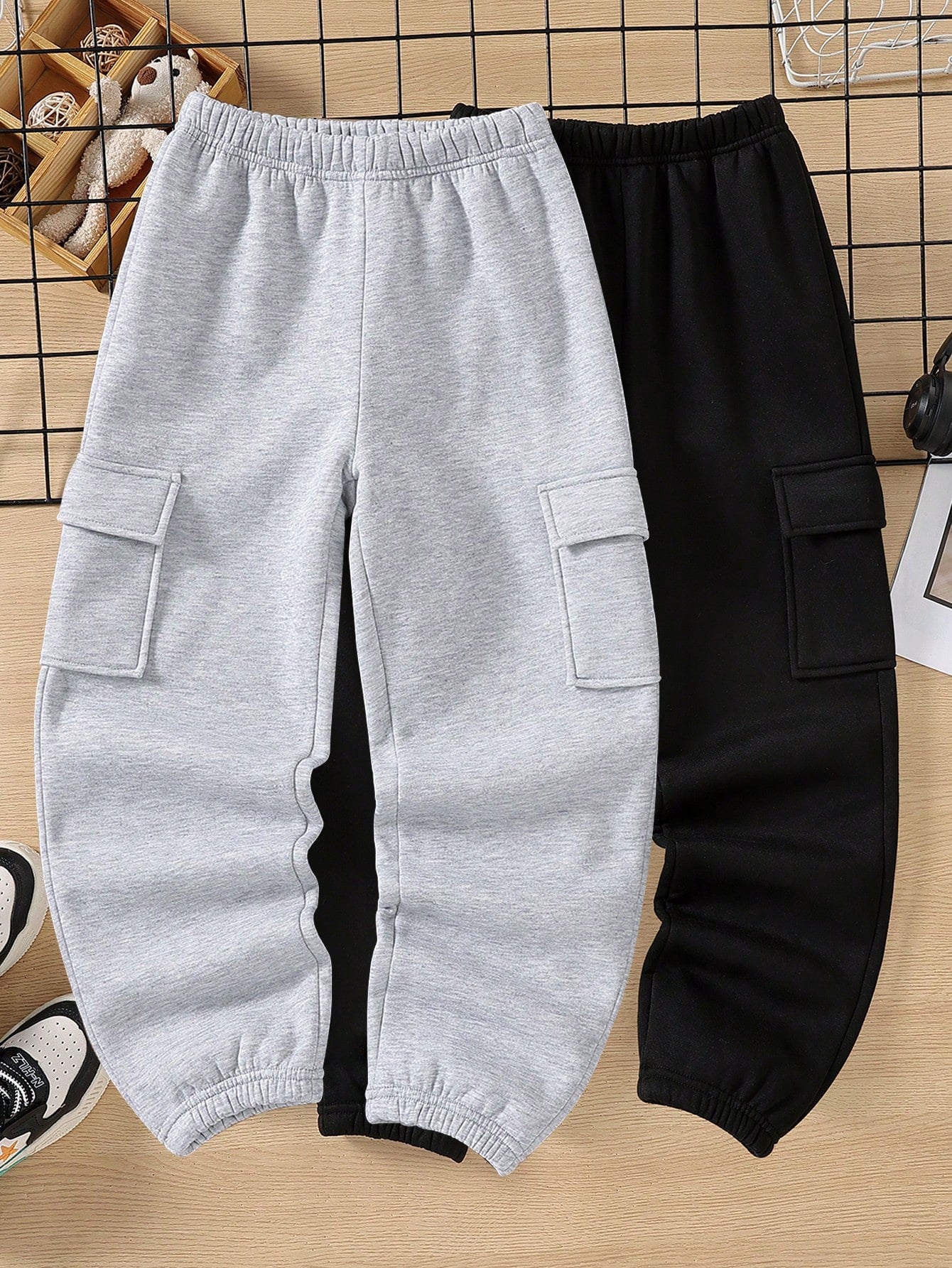 Tween Boy 2pcs Casual Street Style College Outfits With Multiple-Colored Sweatshirt And Pants