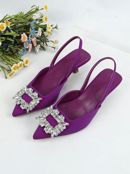 New Fashionable Elegant Style Women's Pumps With Small Top Handle Strap, Autumn & Winter