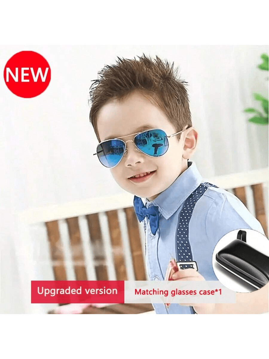 1pc 3024 Children's Sunglasses Baby Metal Frame Frog Mirror Photo Prop Trendy Frog Eyewear