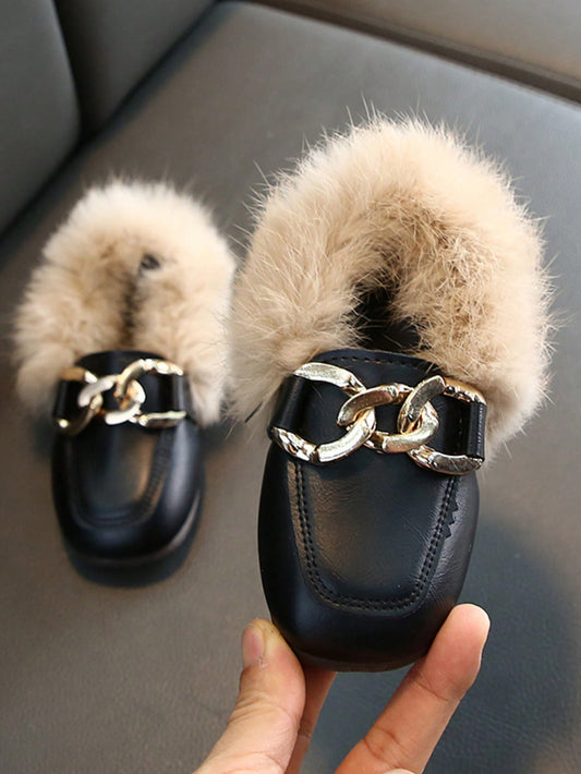 New Style Fashionable Girls' Furry Shoes