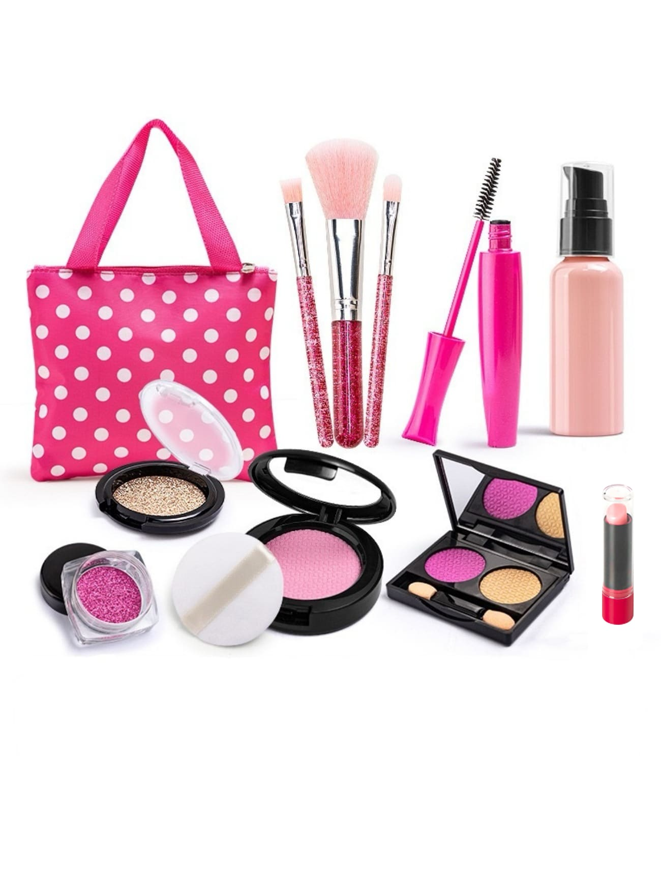 (All Accessories Are Free Of Paint And Powder) Kids Pretend Makeup Girls Makeup Set, Pretend Makeup Girls Toys Makeup Toys Makeup Toys Suitable For 3-12 Years Old Girls Birthday Gifts