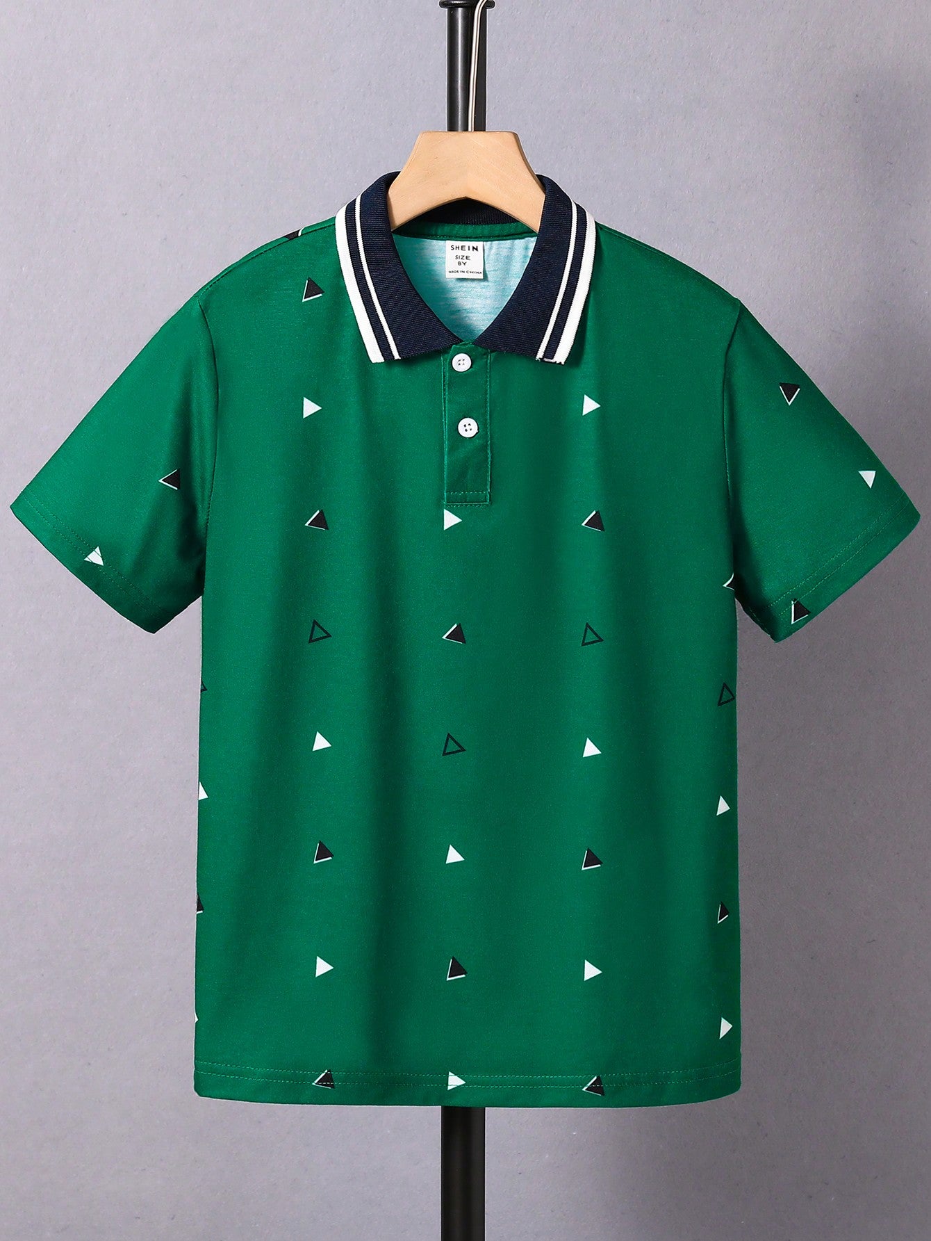 Tween Boy All Over Printed Polo Shirt