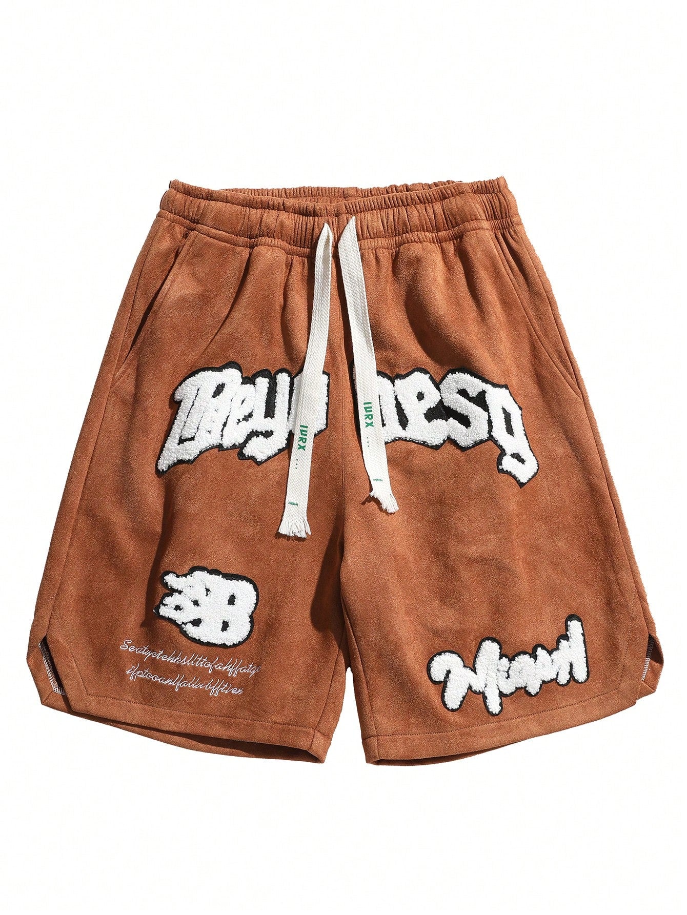 Men's Drawstring Letter Detail Summer Shorts