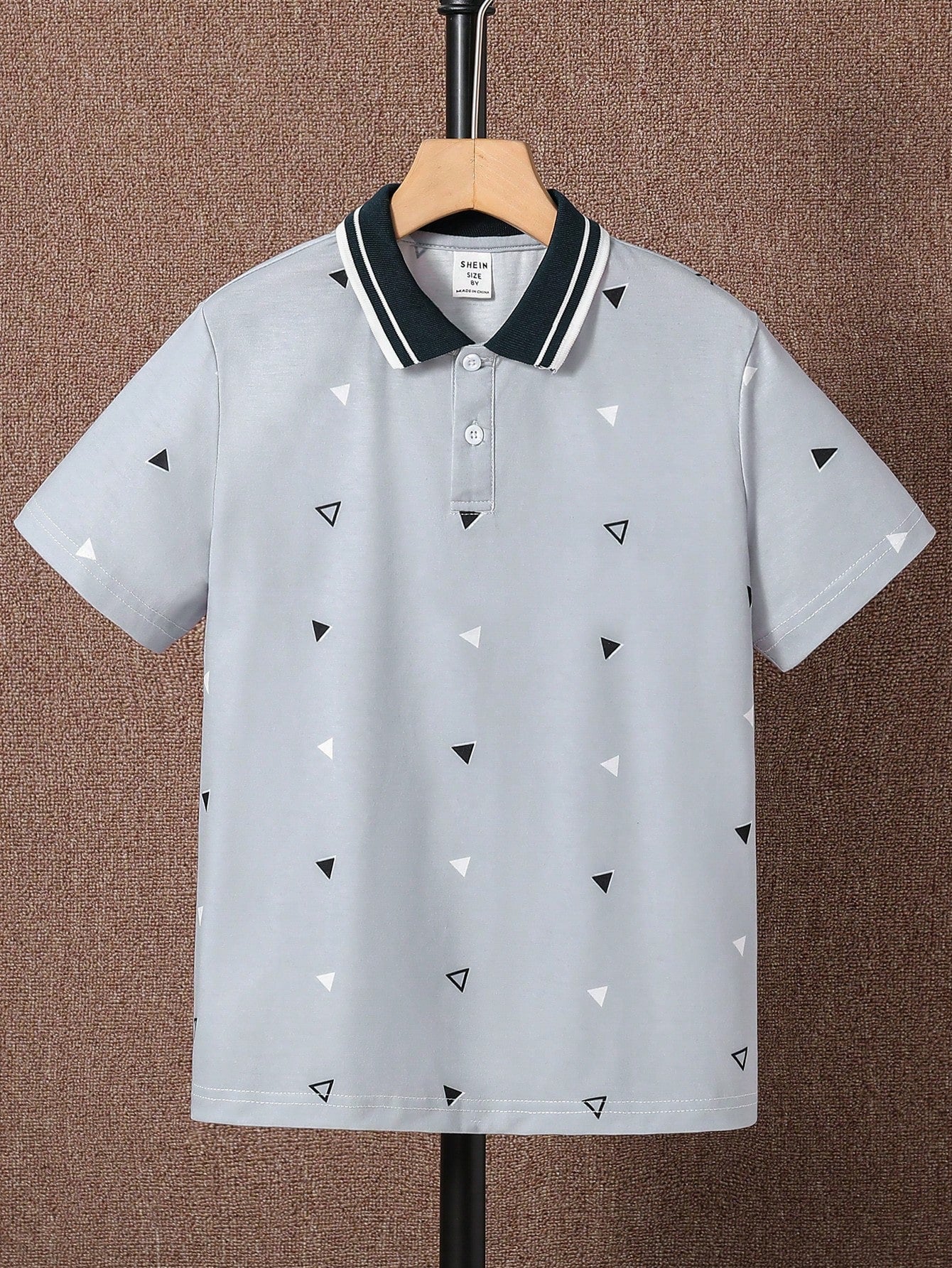 Tween Boy All Over Printed Polo Shirt