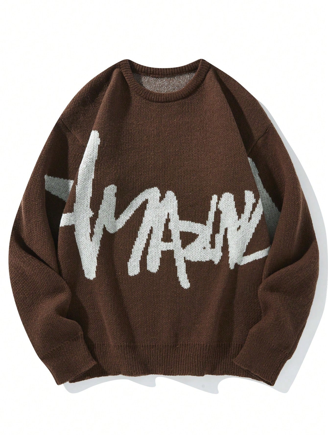 Men's Sweater With Letter Print Design