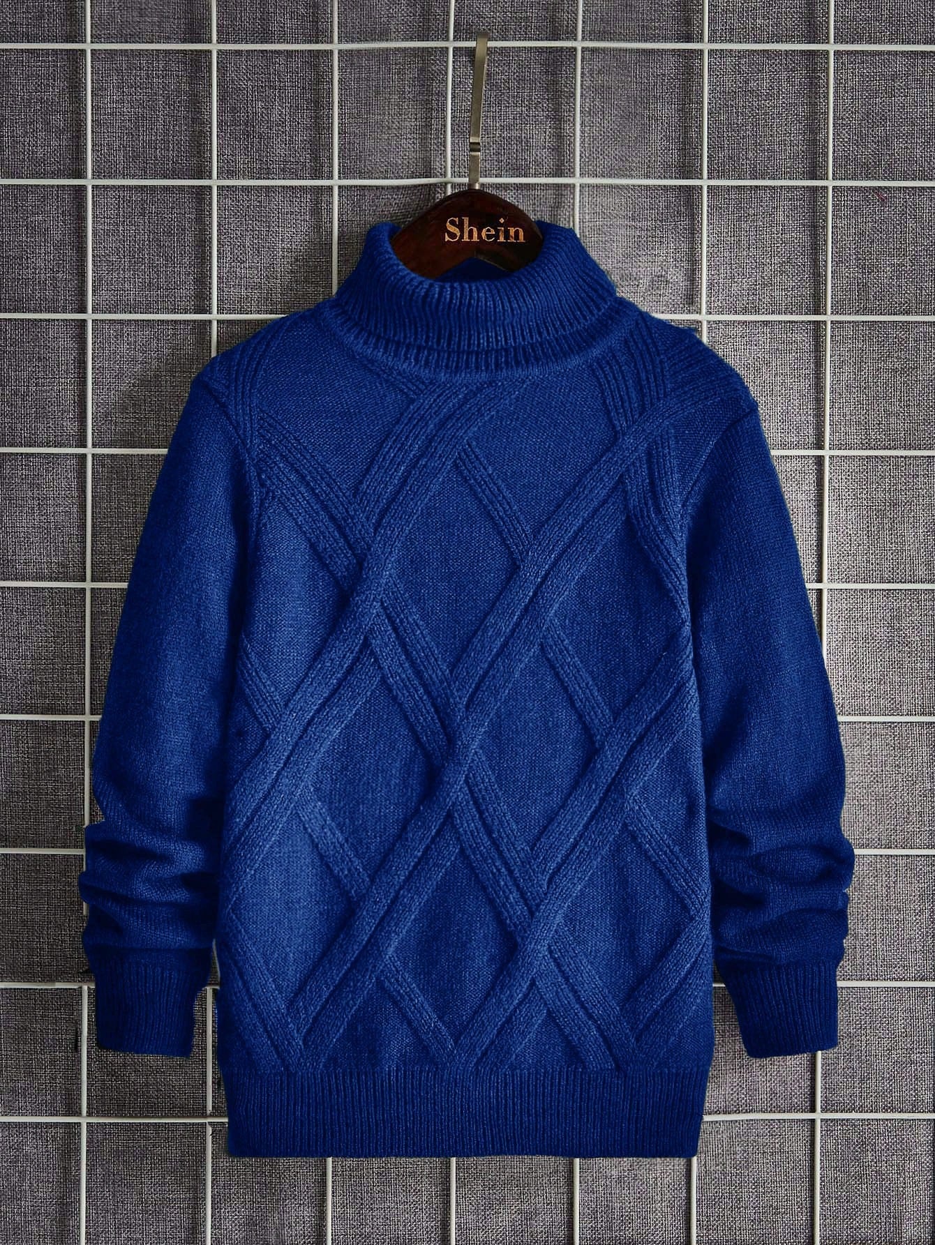 Tween Boy Solid Turtleneck Sweater