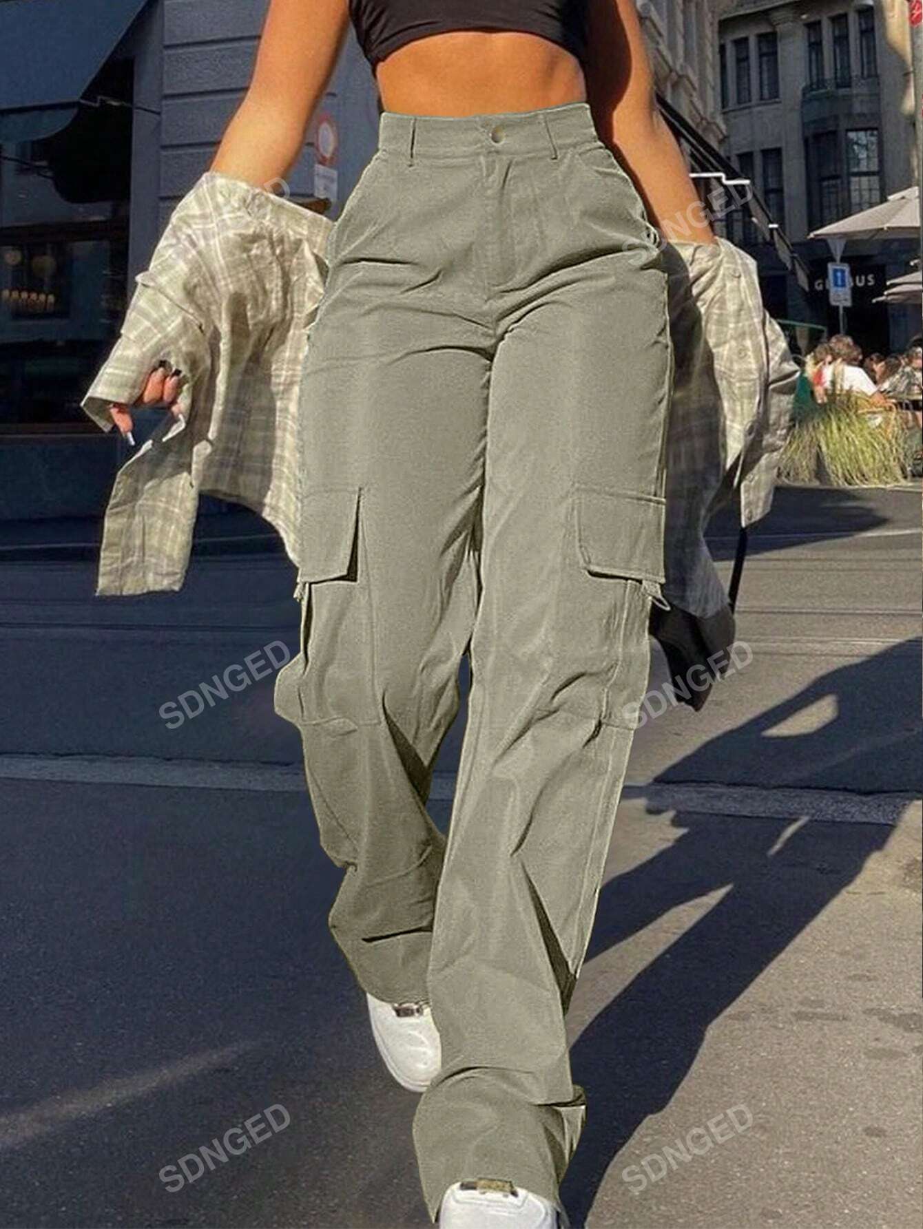 Flap Pocket Side Cargo Pants