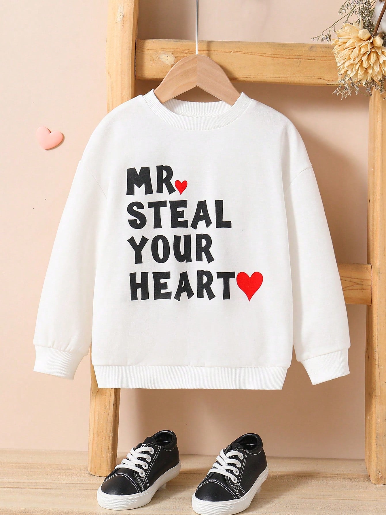 Young Boy Casual Round Neck Pullover Sweatshirt With Fun Print For Spring & Autumn