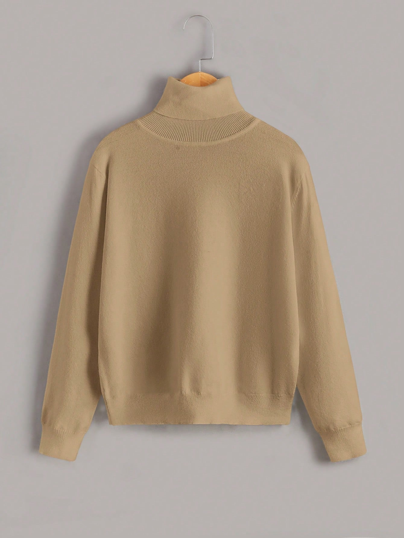 Tween Boy Solid High Neck Sweater