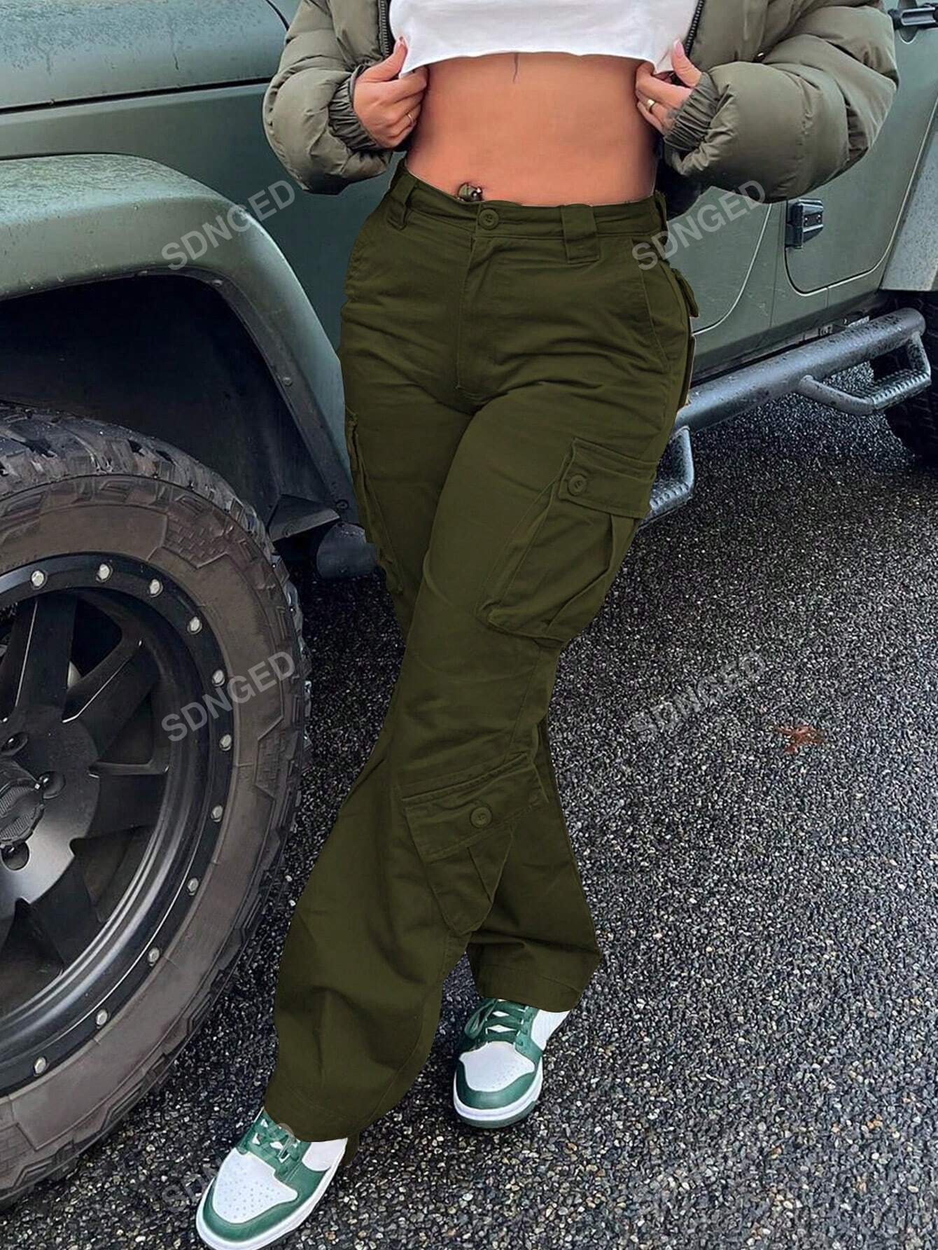 Multi-Pocket Cargo Trousers