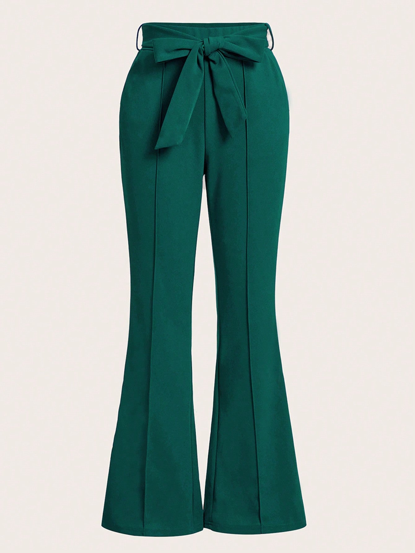 Women's Wide Belted Flared Pants