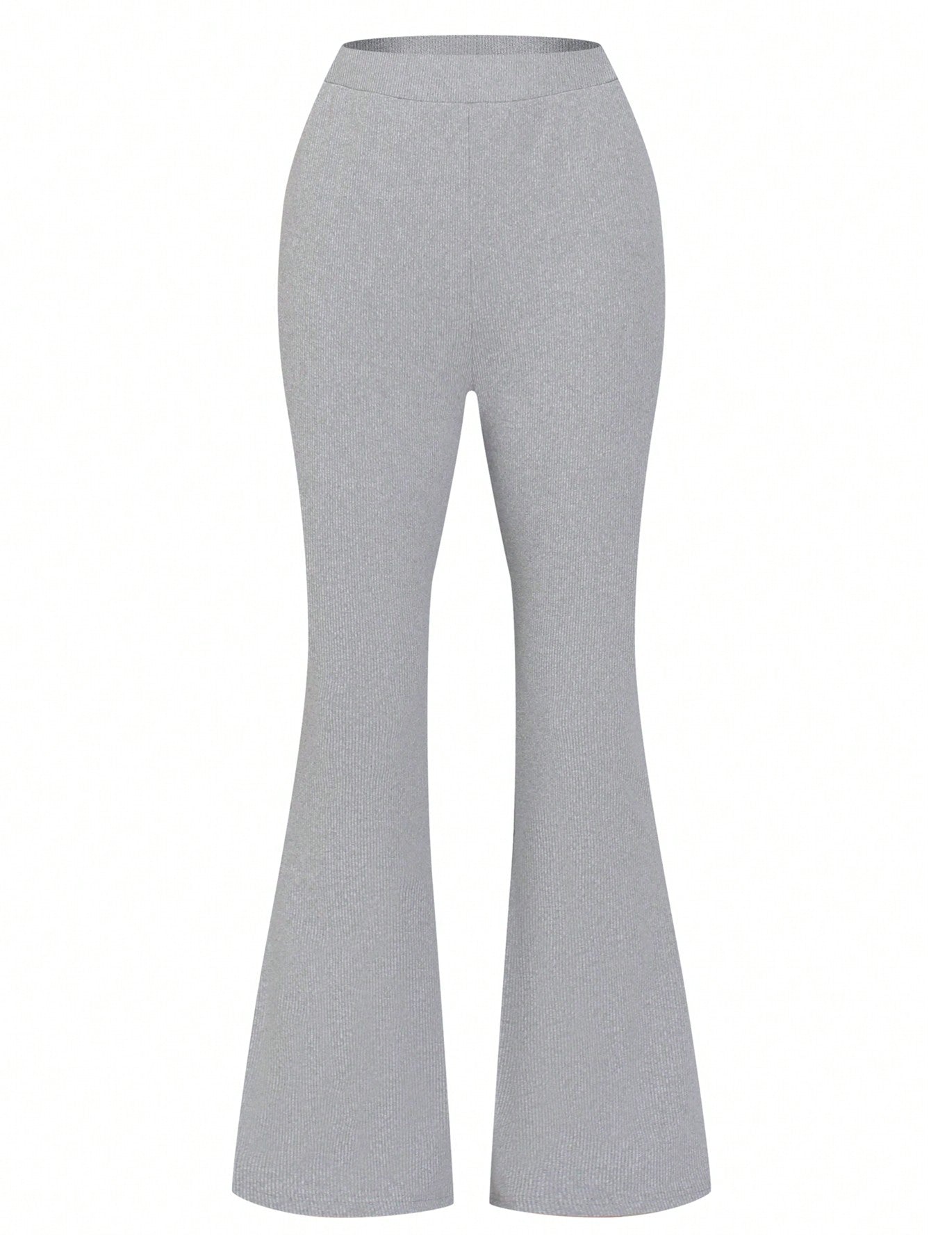 Solid Flare Leg Pants