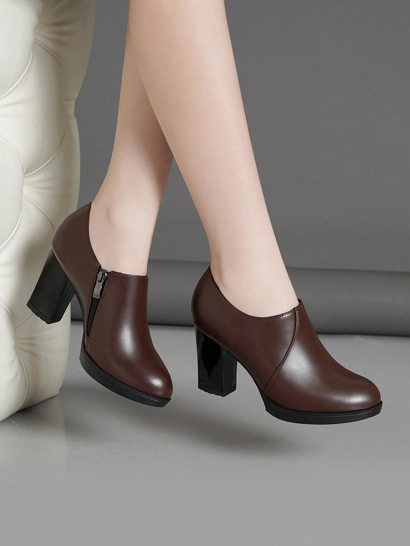 Women's Ankle Boots & Short Boots With High Heels, Waterproof Platform And Chunky Heels Autumn/winter Shoes