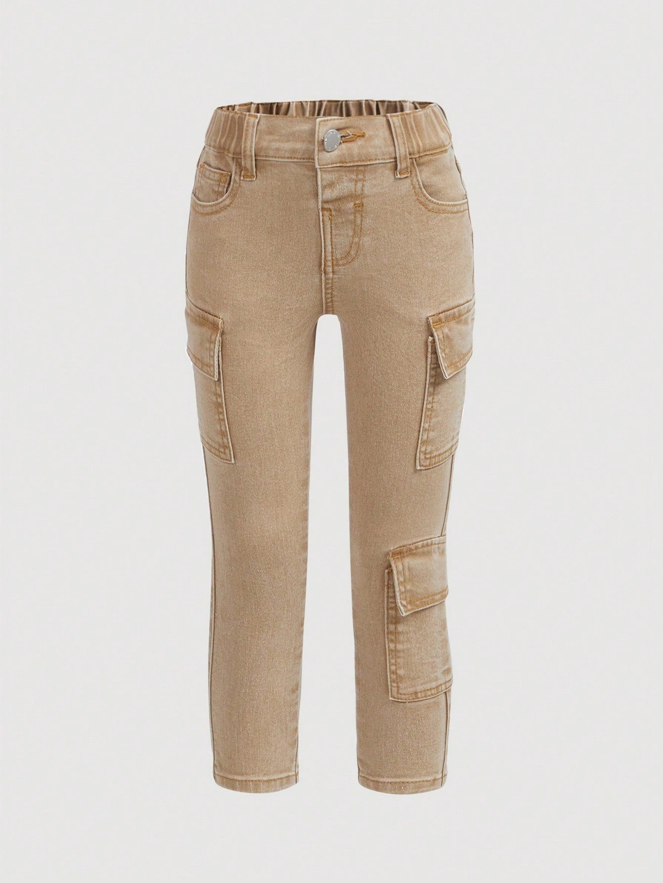 Young Girl Jeans With Flap Pockets