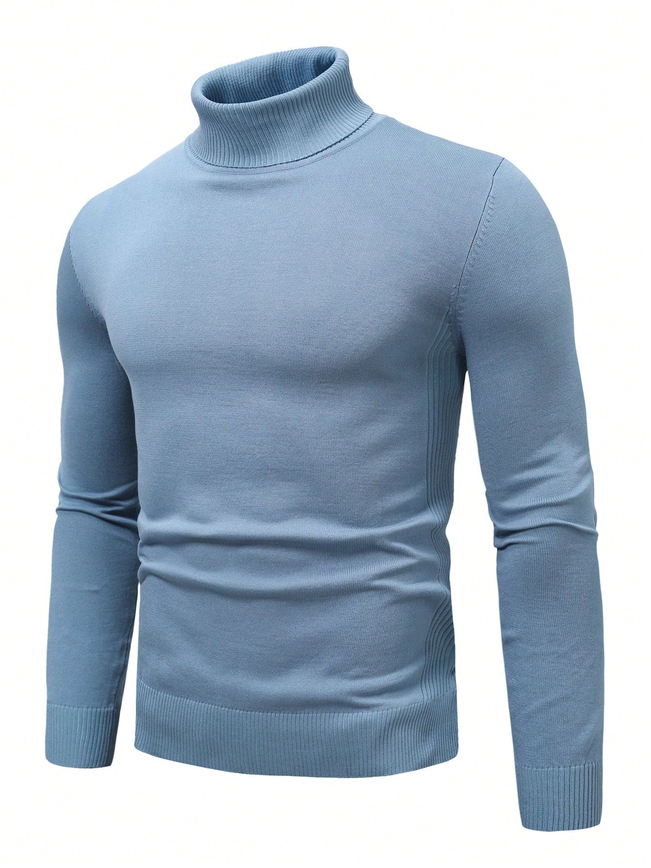 Men Solid Turtleneck Sweater