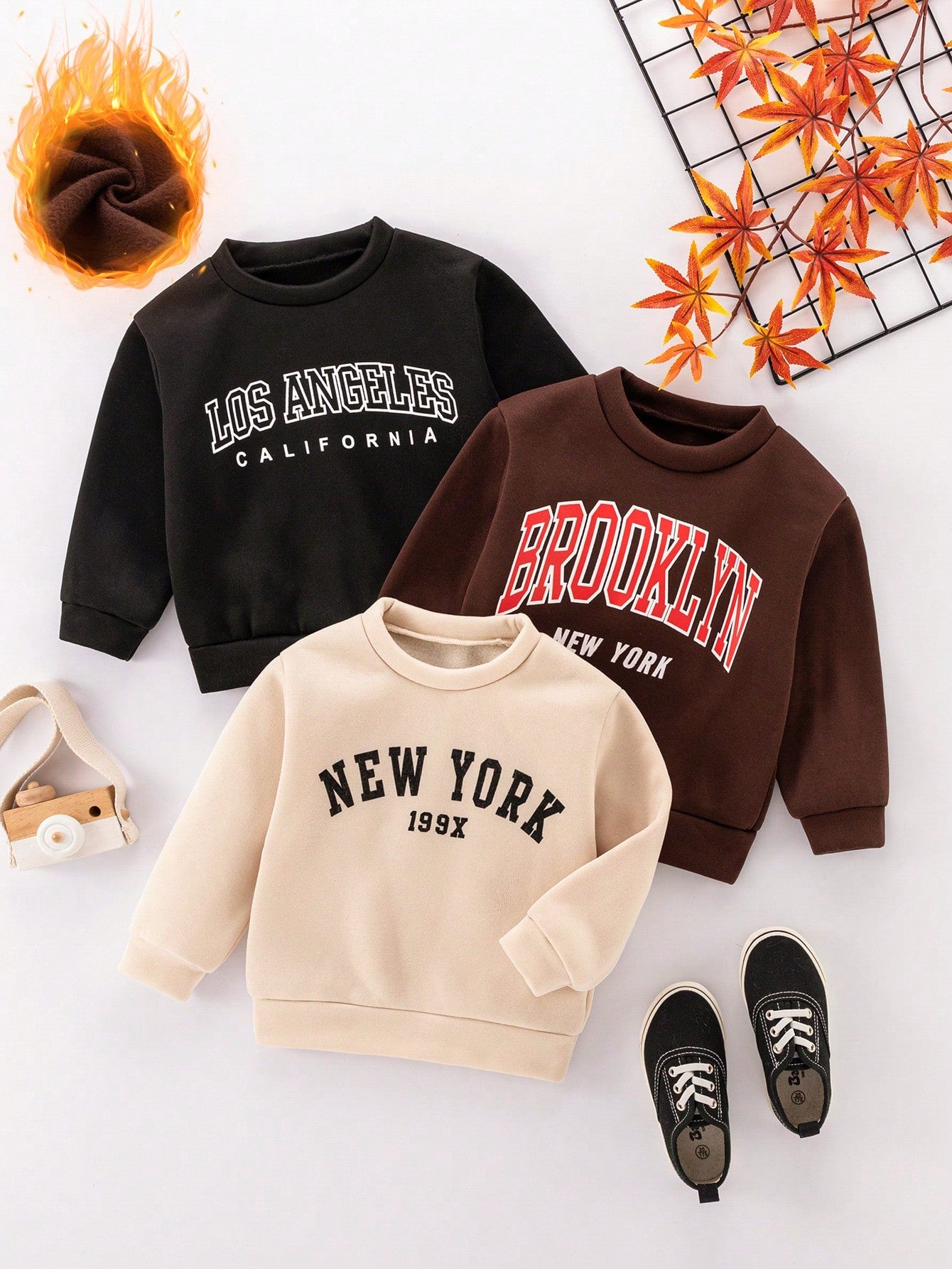 Young Boy 3pcs Casual Letter Print Long Sleeve Sweatshirt Set For Daily Wear, Autumn And Winter