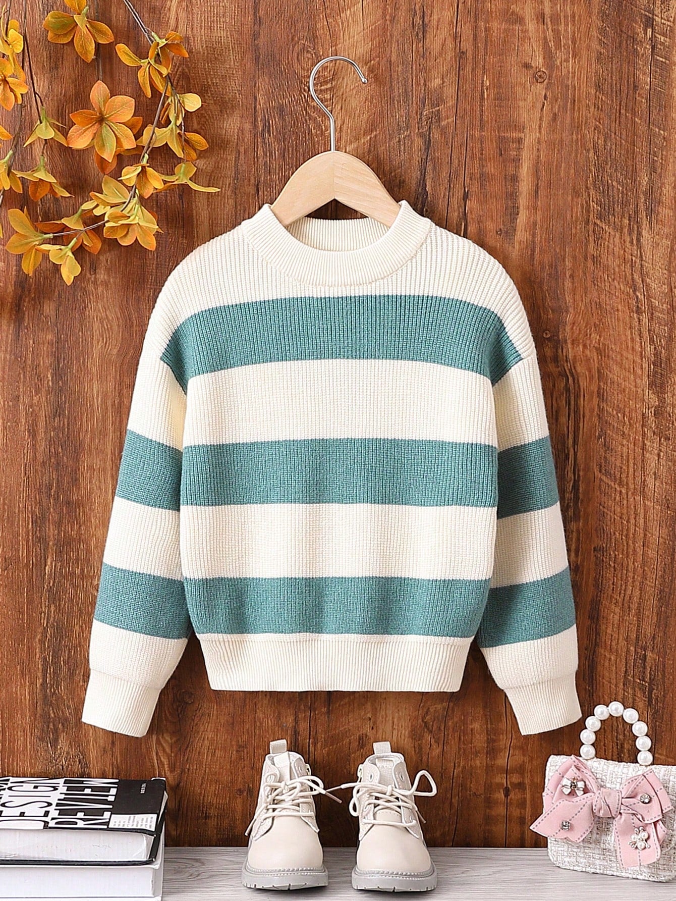 Toddler Girls' Striped Sweater