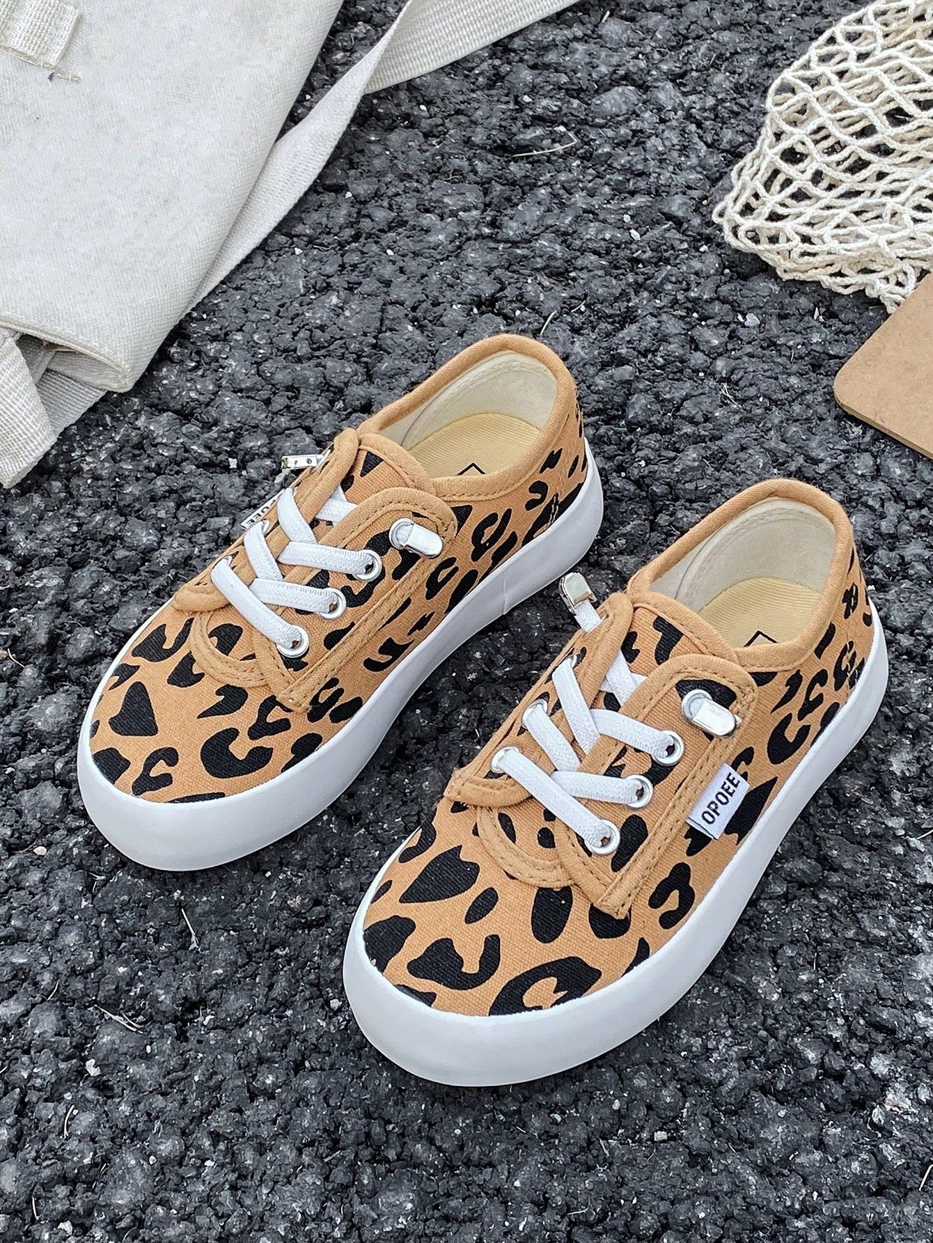 Kids' Canvas Sneakers, Spring & Autumn Korean Style, Simple Design, Low-Cut Fashionable Athletic Shoes With Classic Lace-Up, Suitable For Boys And Girls For Casual Wear, Athletics Or Skateboarding