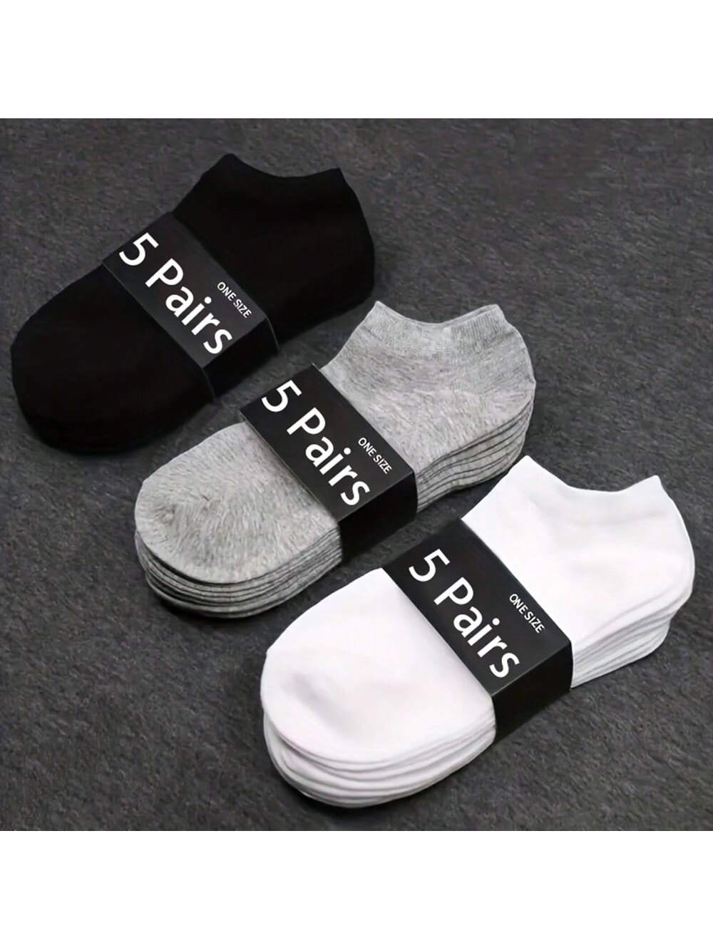 30 Pairs Unisex Thin Breathable Comfy Deodorant Sweat-Absorbing Low Cut Ankle Socks, Casual Plain Color Socks, Children's Socks & Hosiery For Summer Spring, Summer, Autumn And Winter Socks