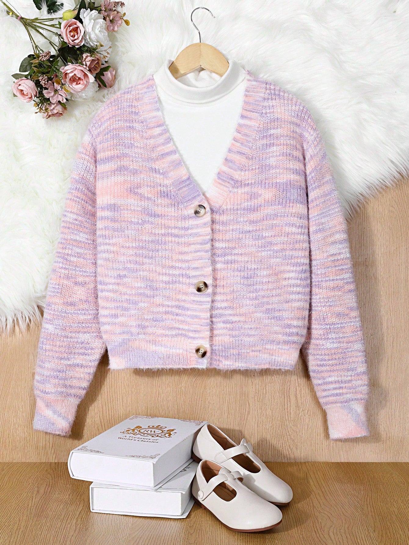 Teen Girls Colorful Cardigan