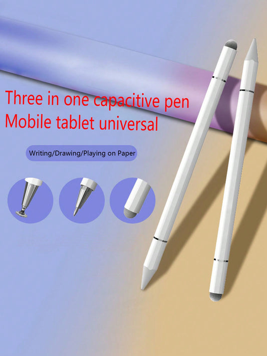 3 In 1 High Adsorption Touch Screen Pen Compatible With Mobile Phones, Tablets And Ipads, Suitable For Android, Apple, Huawei Capacitive Pen