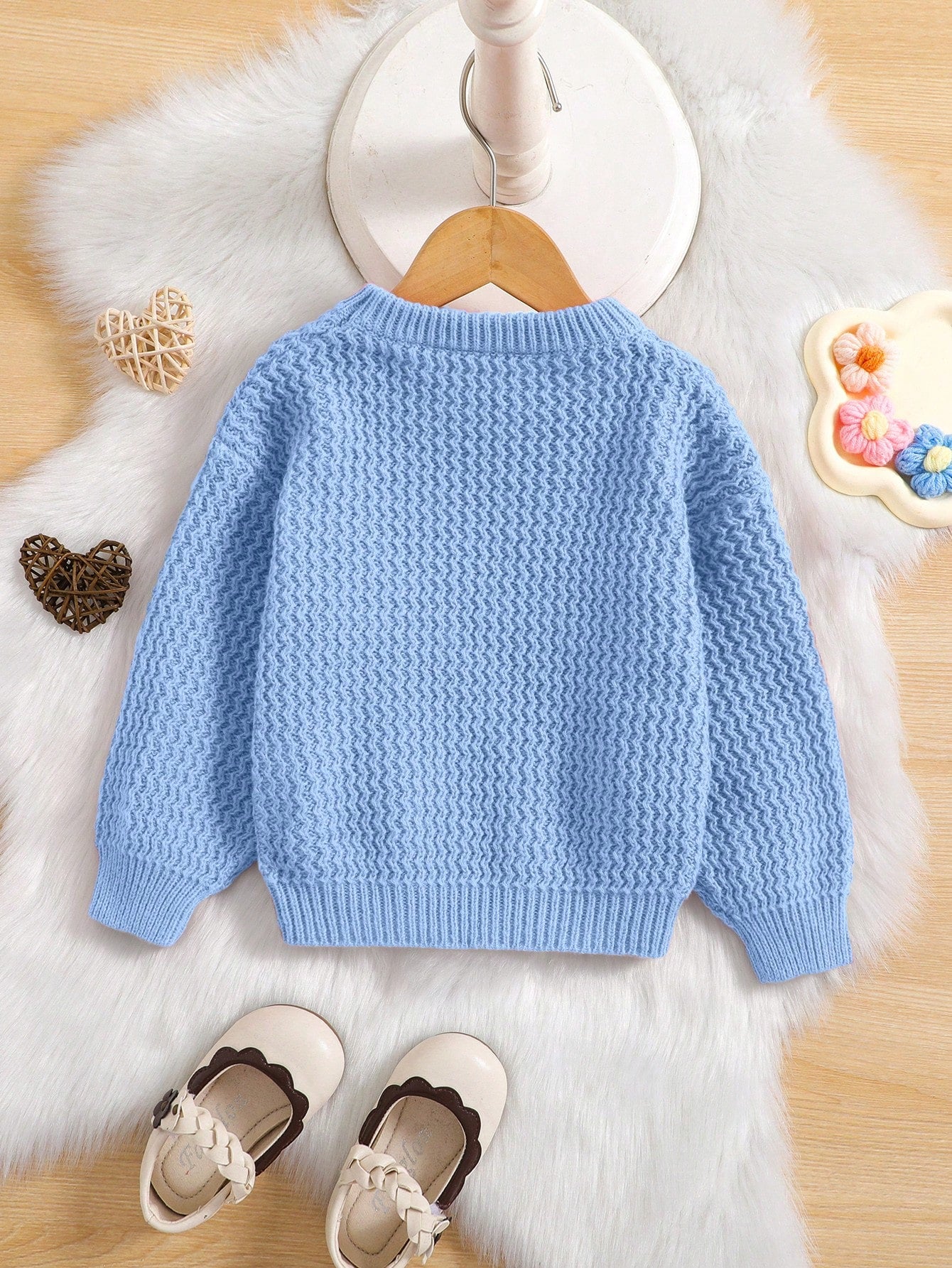 Young Girl Lovely Embroidered Sweater