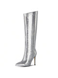 Knee High Boots For Women,Sexy Pointed Toe Stiletto Heel Boot Thigh High Boots Fashion Long Boots,Girl,Party