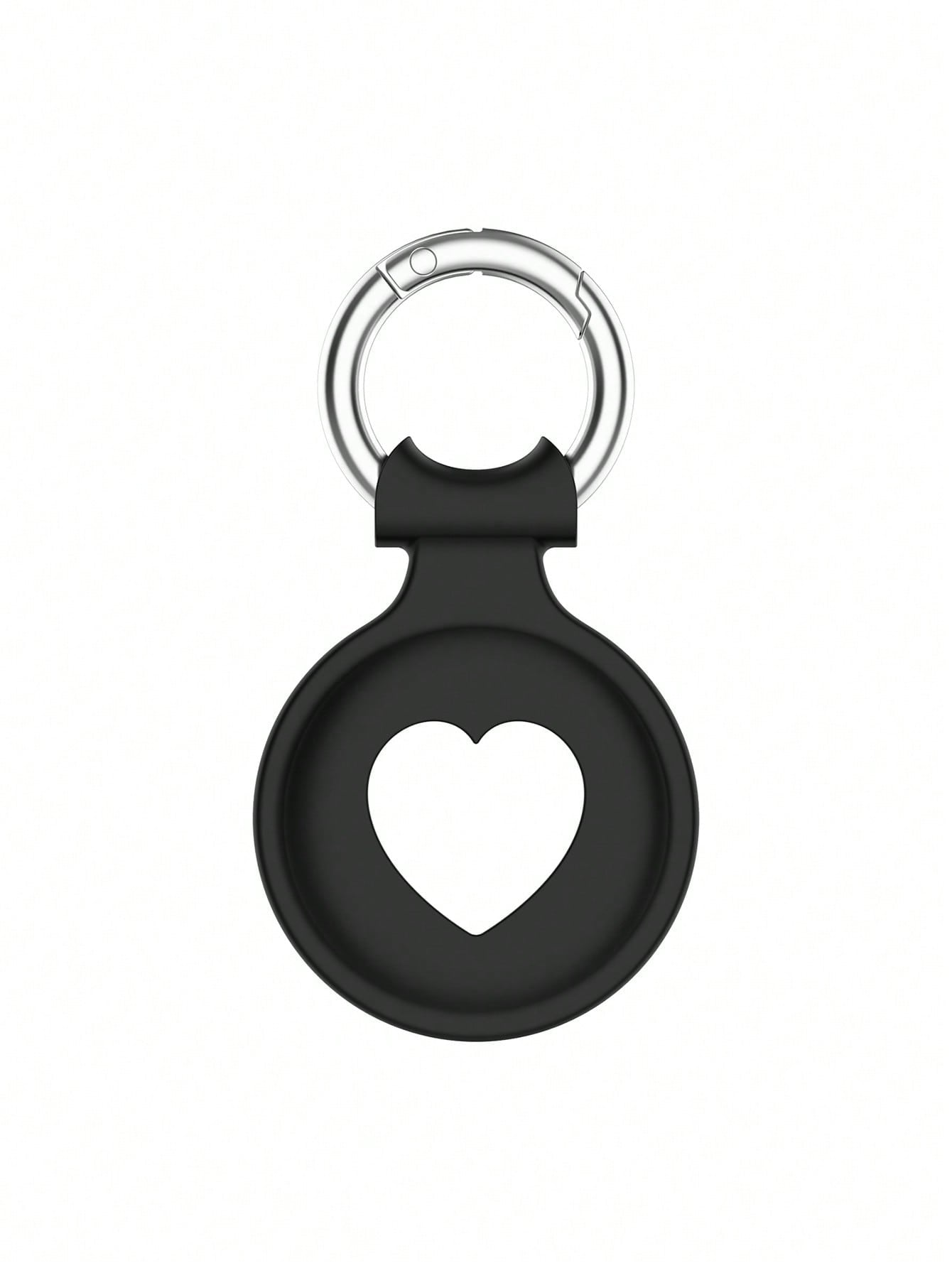 Heart-Shaped Protective Silicone Cover Compatible With Apple Airtag Tracker, Anti-Lost Device, Soft Shell (Airtag Not Included)