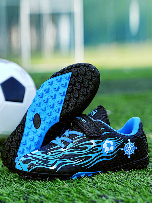 Children's Football Shoes For Boys & Girls, Turf & Artificial Grass Ground Soccer Cleats With Anti-slip & Wear-resistant Design