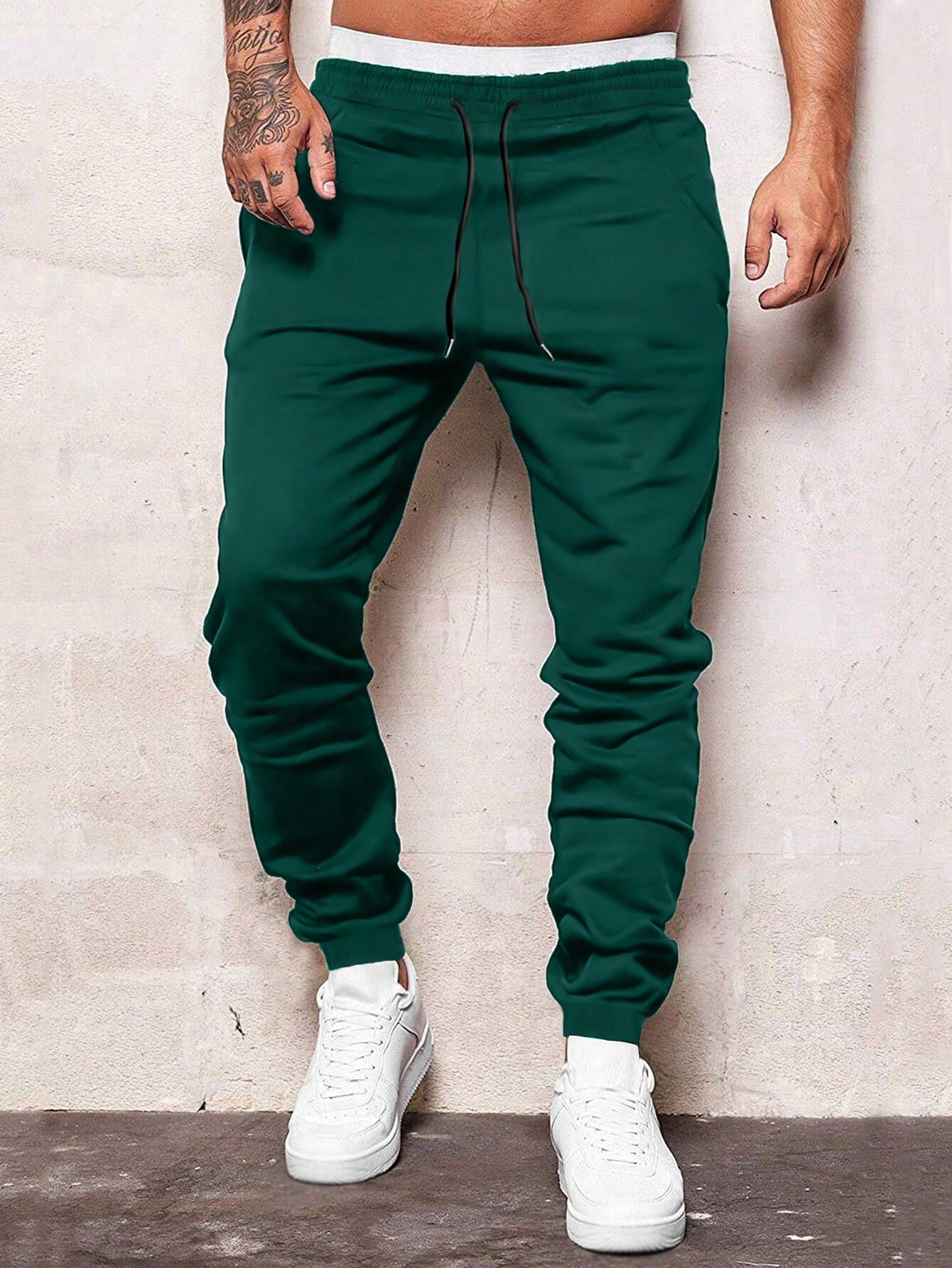 Men's Elastic Waist Drawstring Jogger Pants