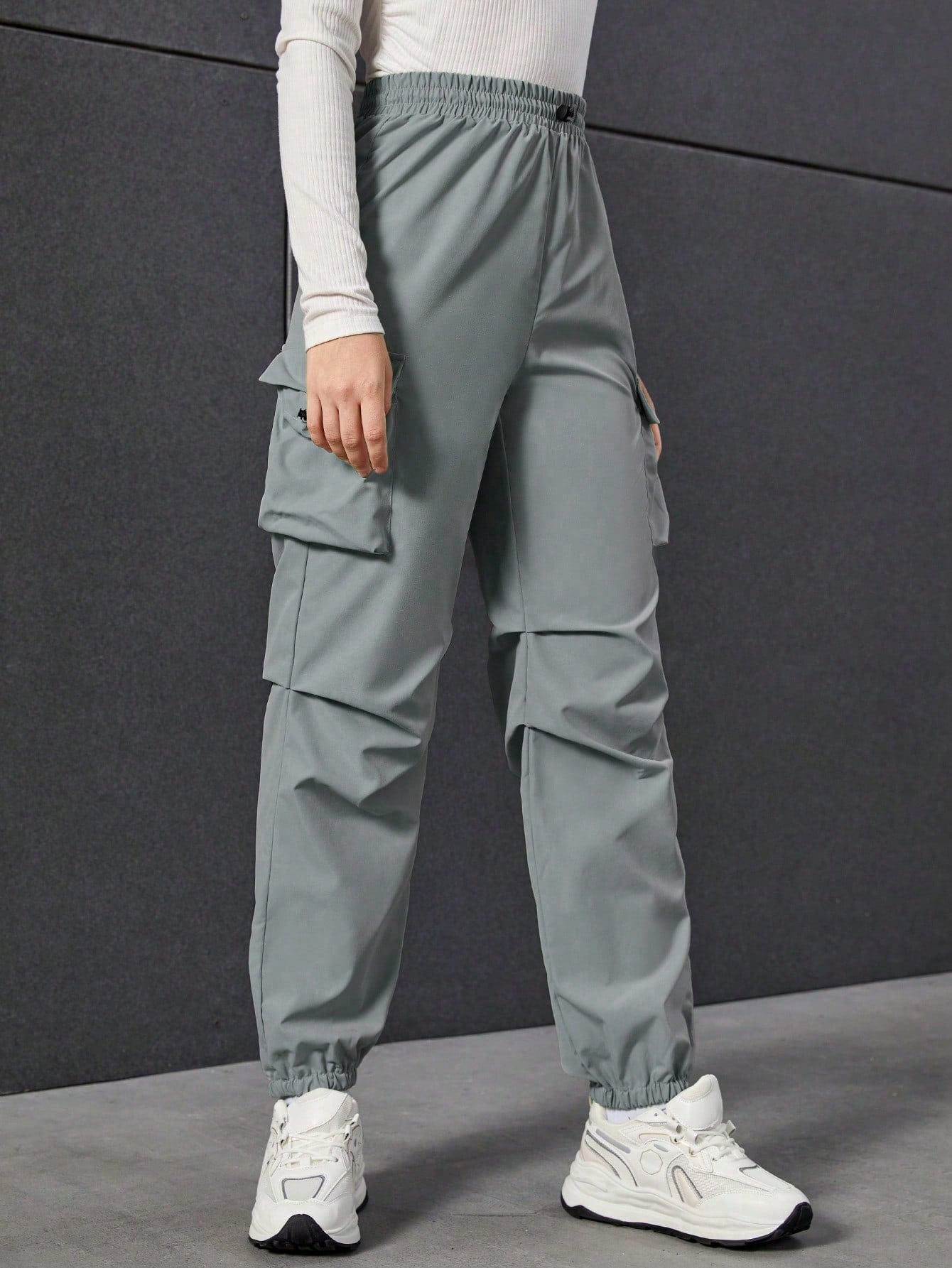 Teen Girl Flap Pocket Side Cargo Pants