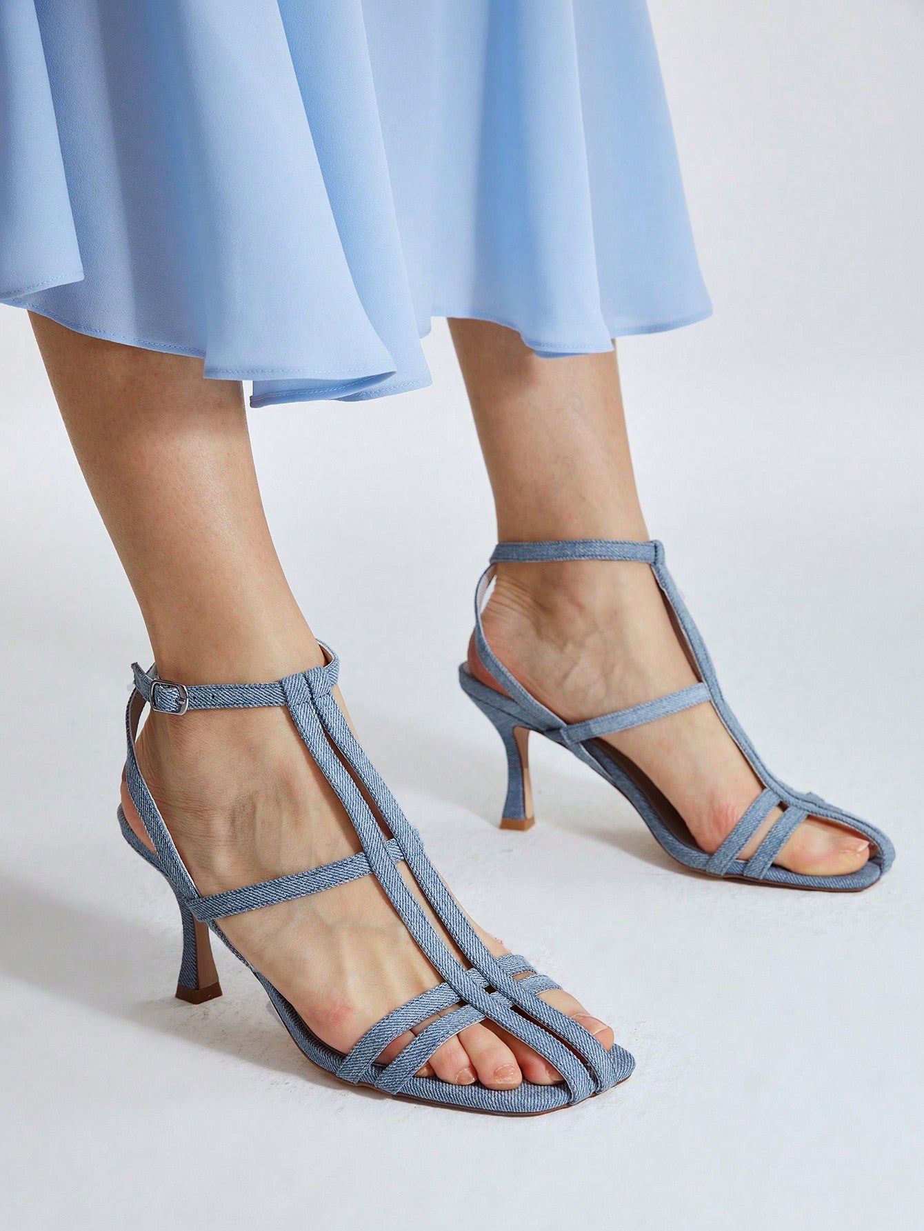 STRAPPY HEELED SANDALS VACATION SHOES SUMMER SALE