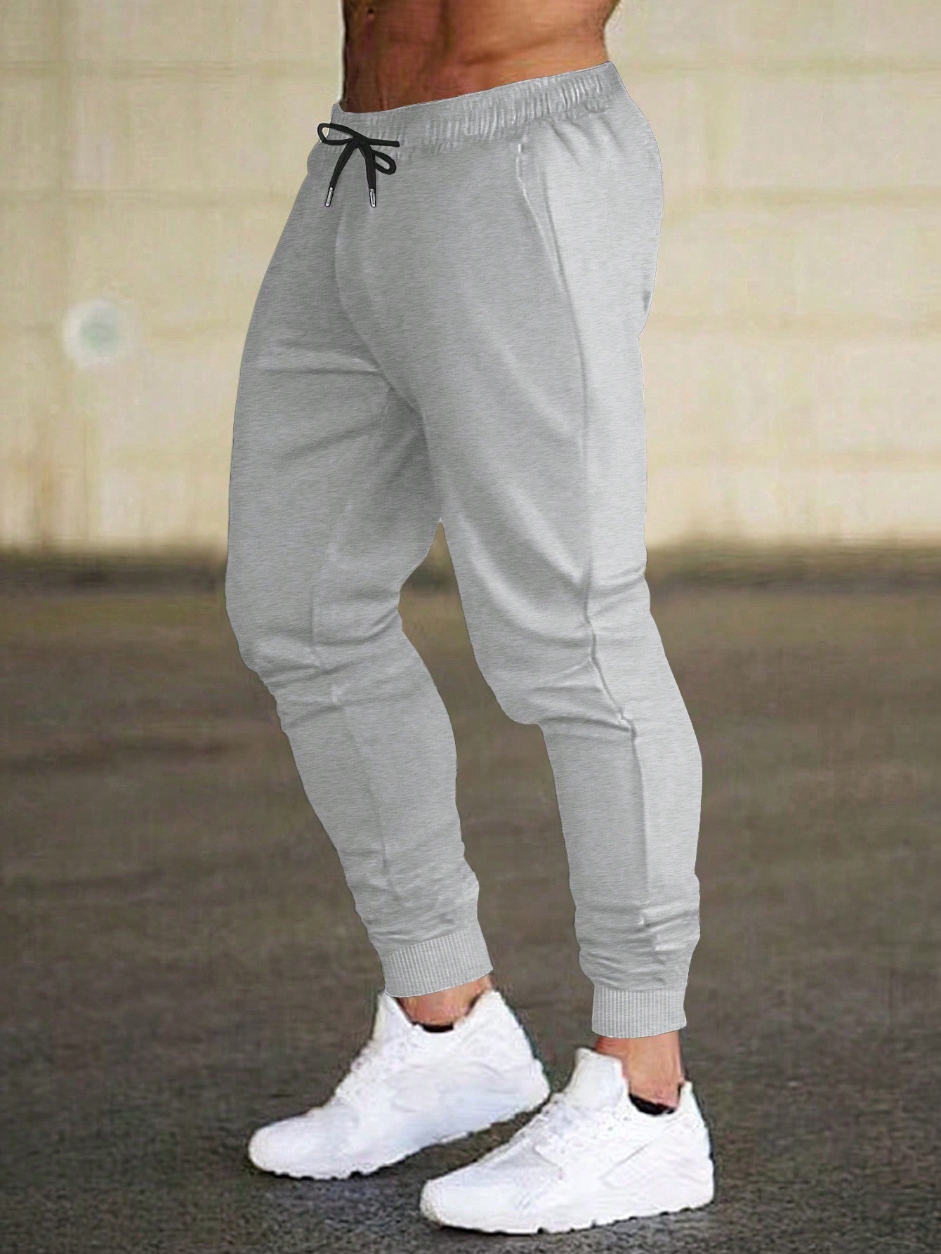 Men's Elastic Waist Drawstring Jogger Pants