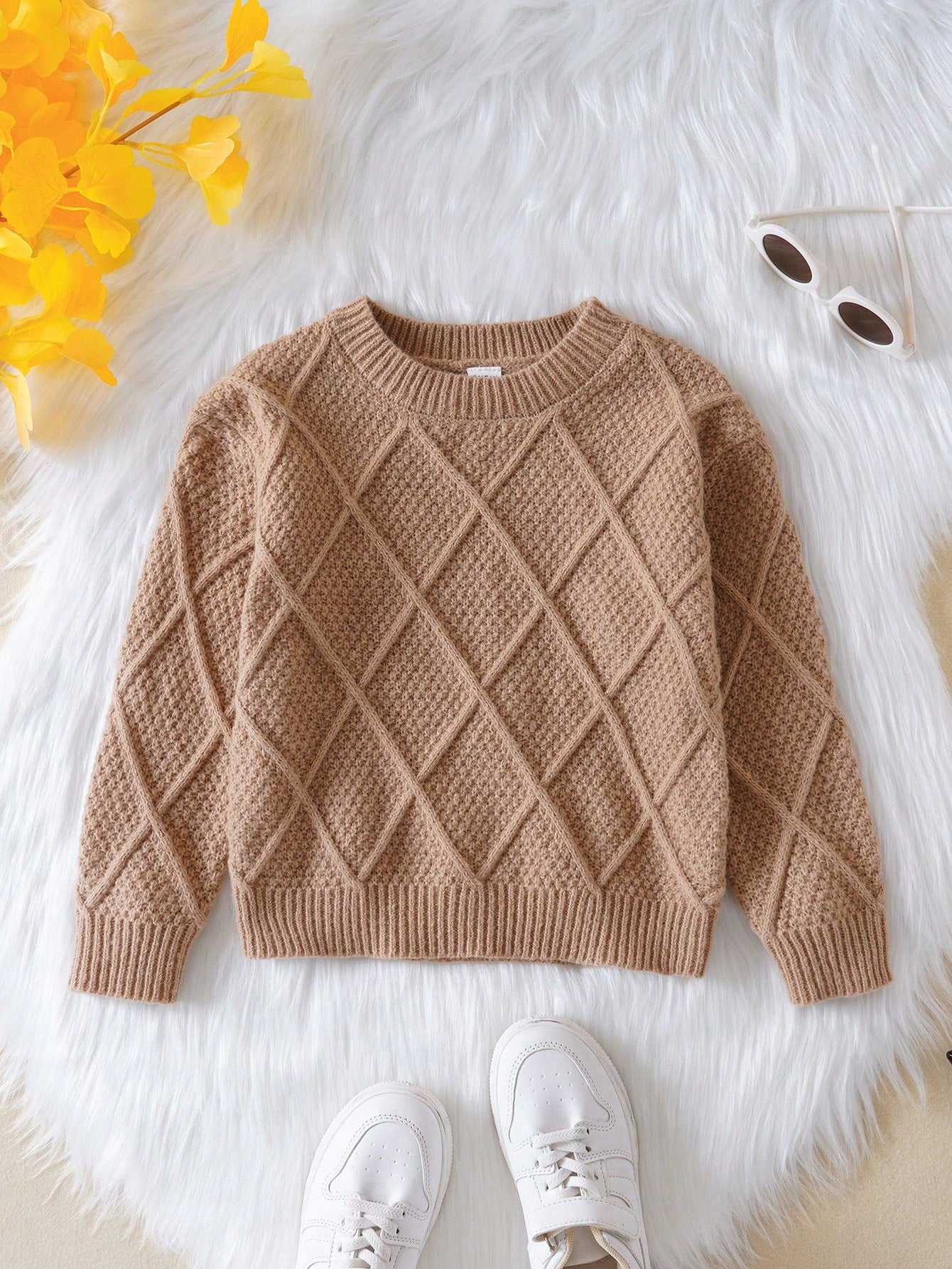 Young Boy Argyle Pattern Sweater