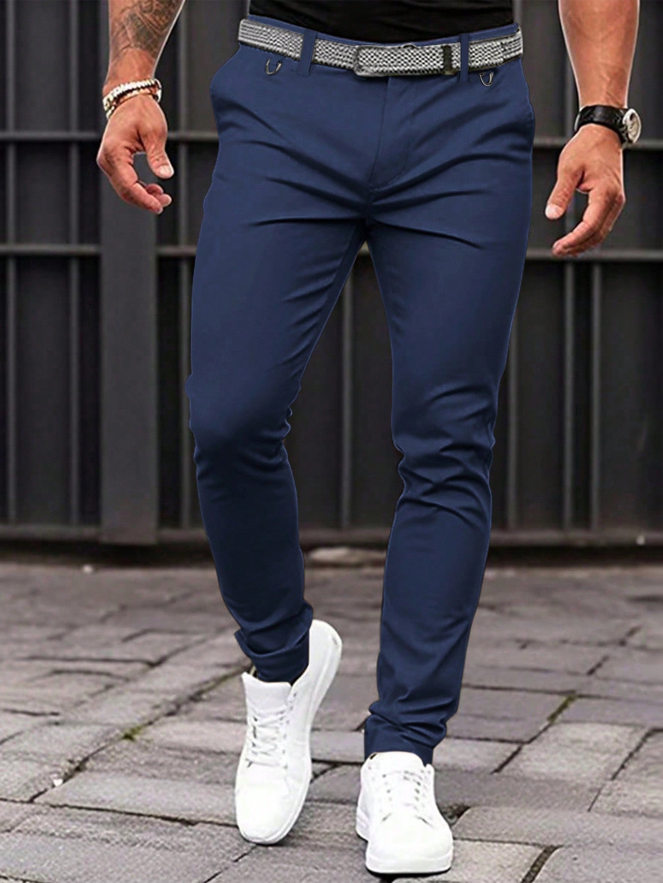 Men's Solid Color Trousers