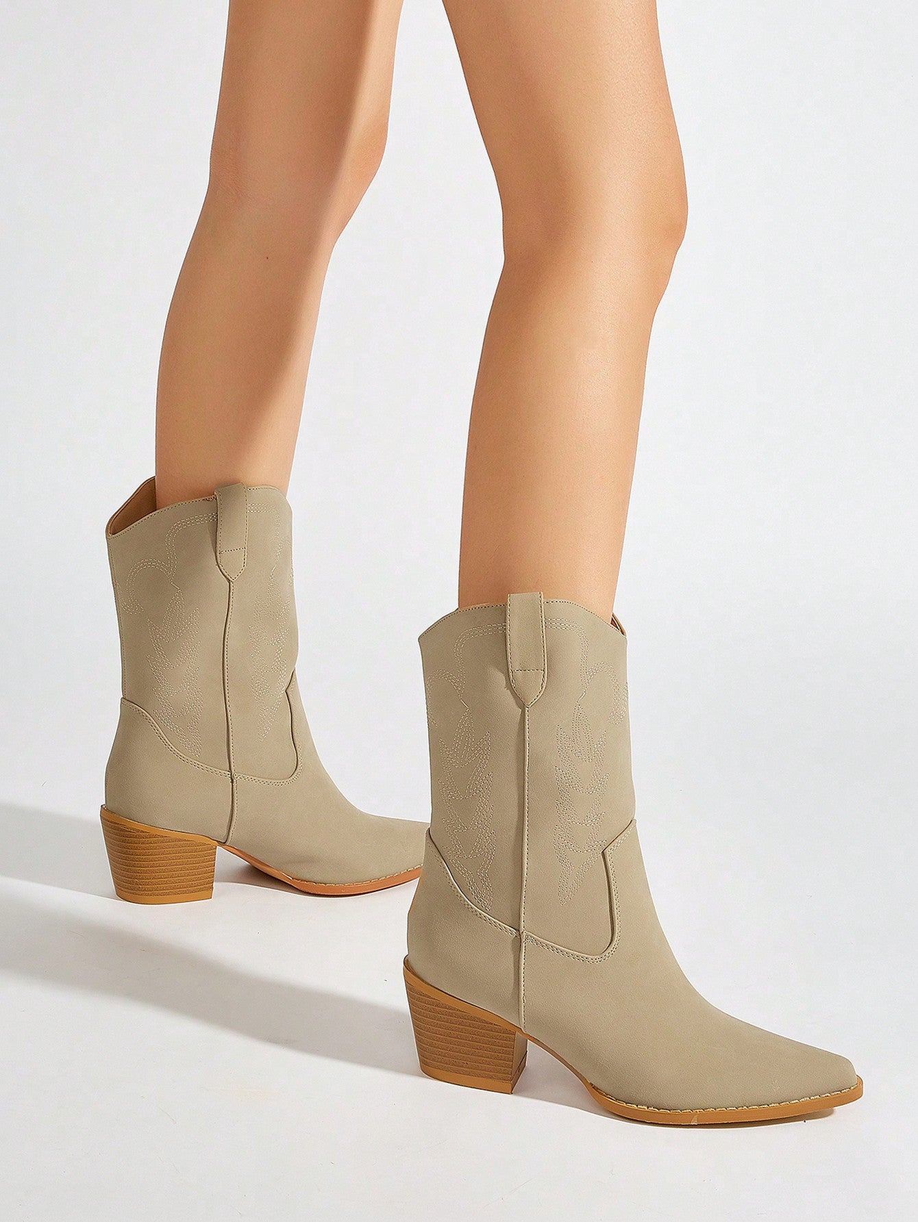 Styleloop Pointed Toe Cowboy Boots