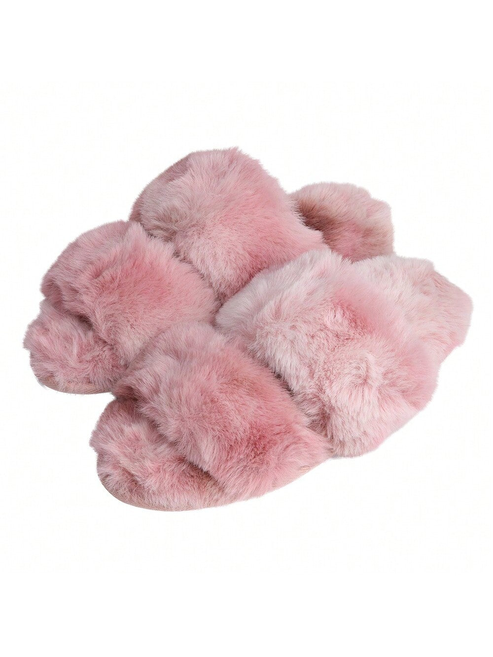 Pupeez Women's Stylish Fur Tie & Dye Slippers