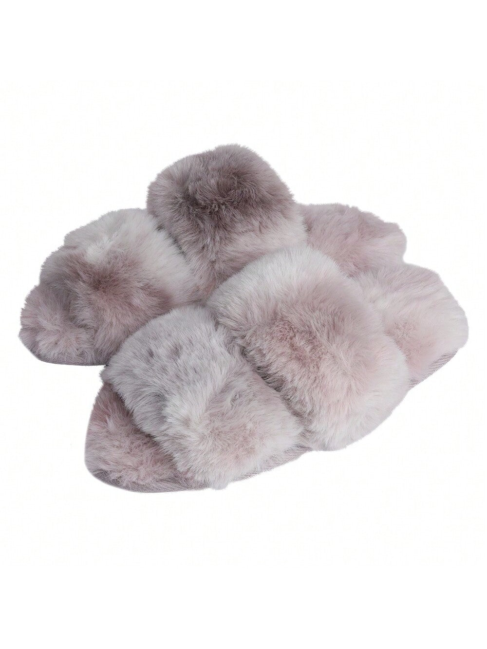 Pupeez Women's Stylish Fur Tie & Dye Slippers